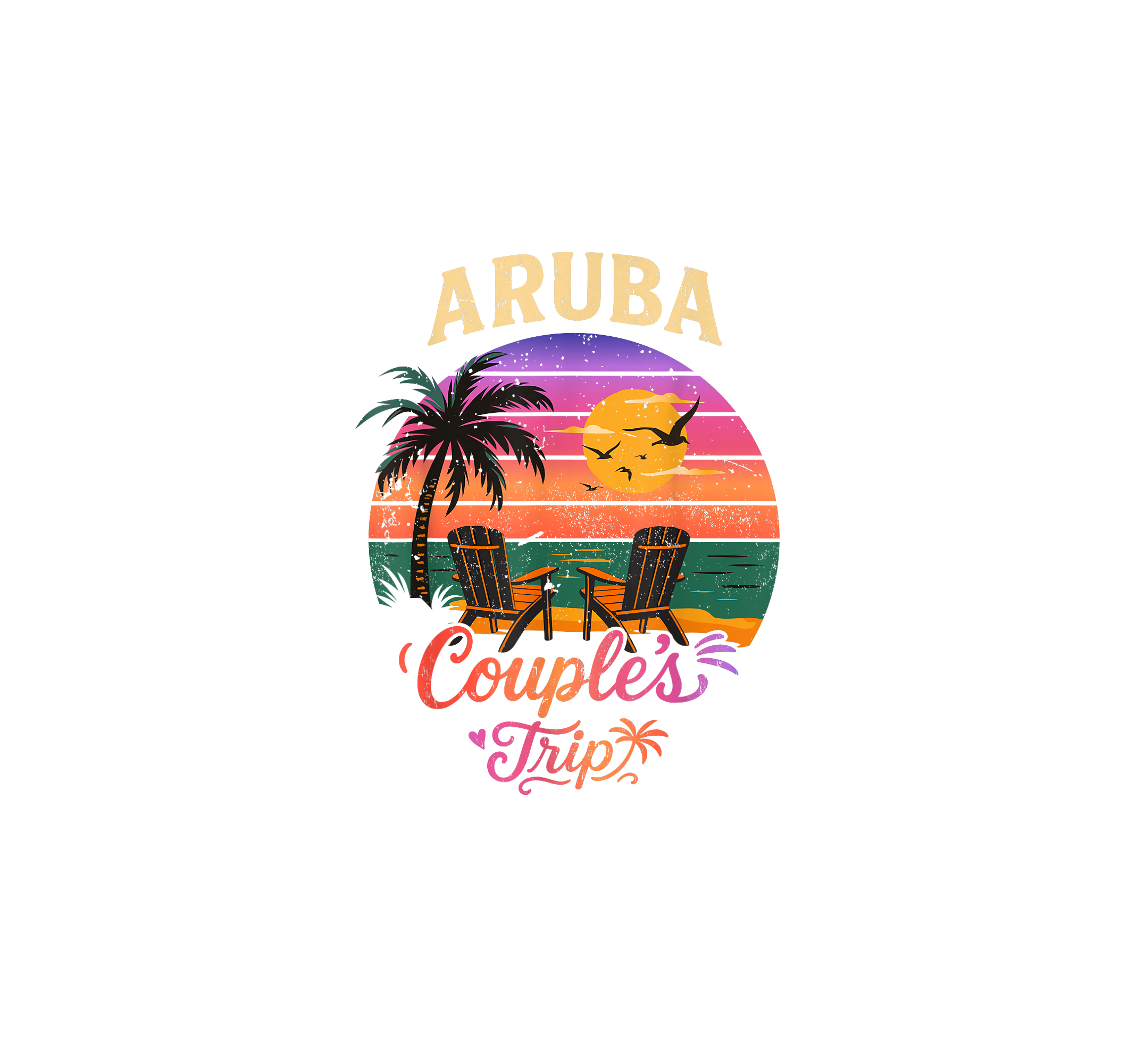 Aruba Couples Getaway DTF Transfer