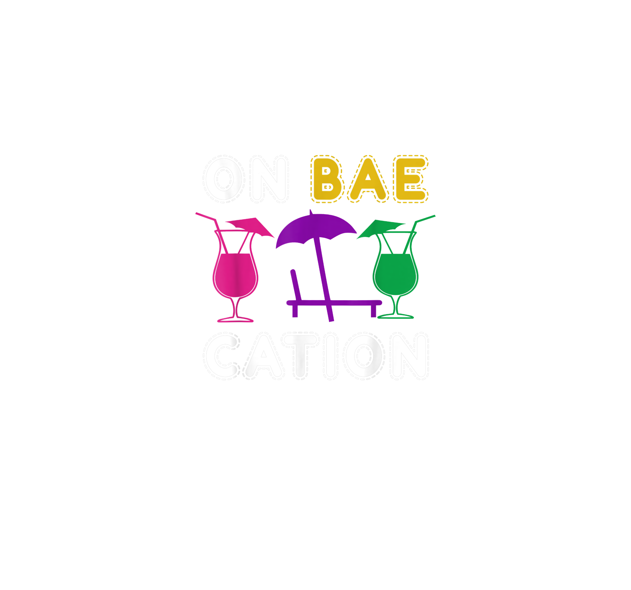 On Baecation Together DTF Transfer