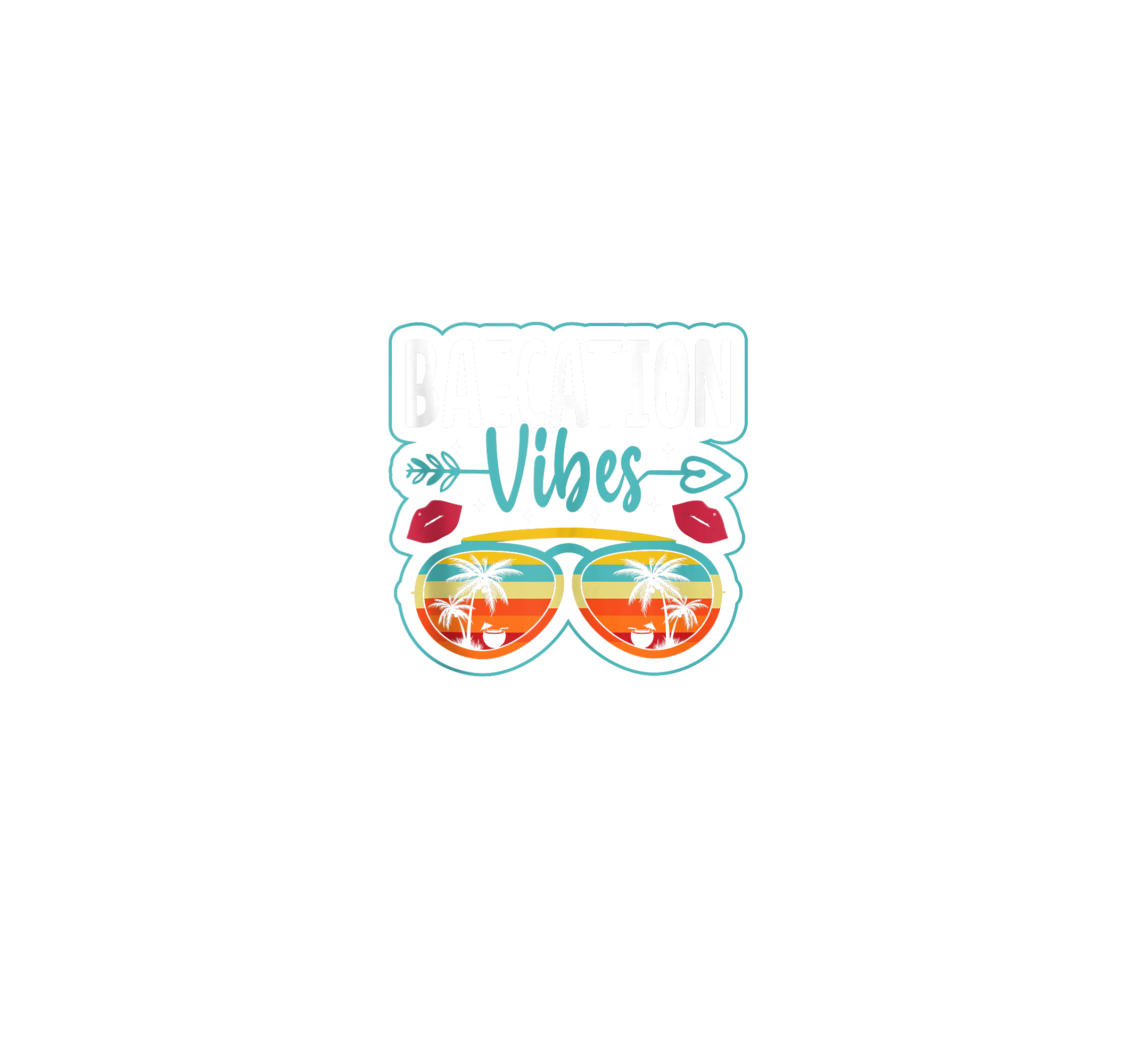Tropical Baecation Vibes DTF Transfer