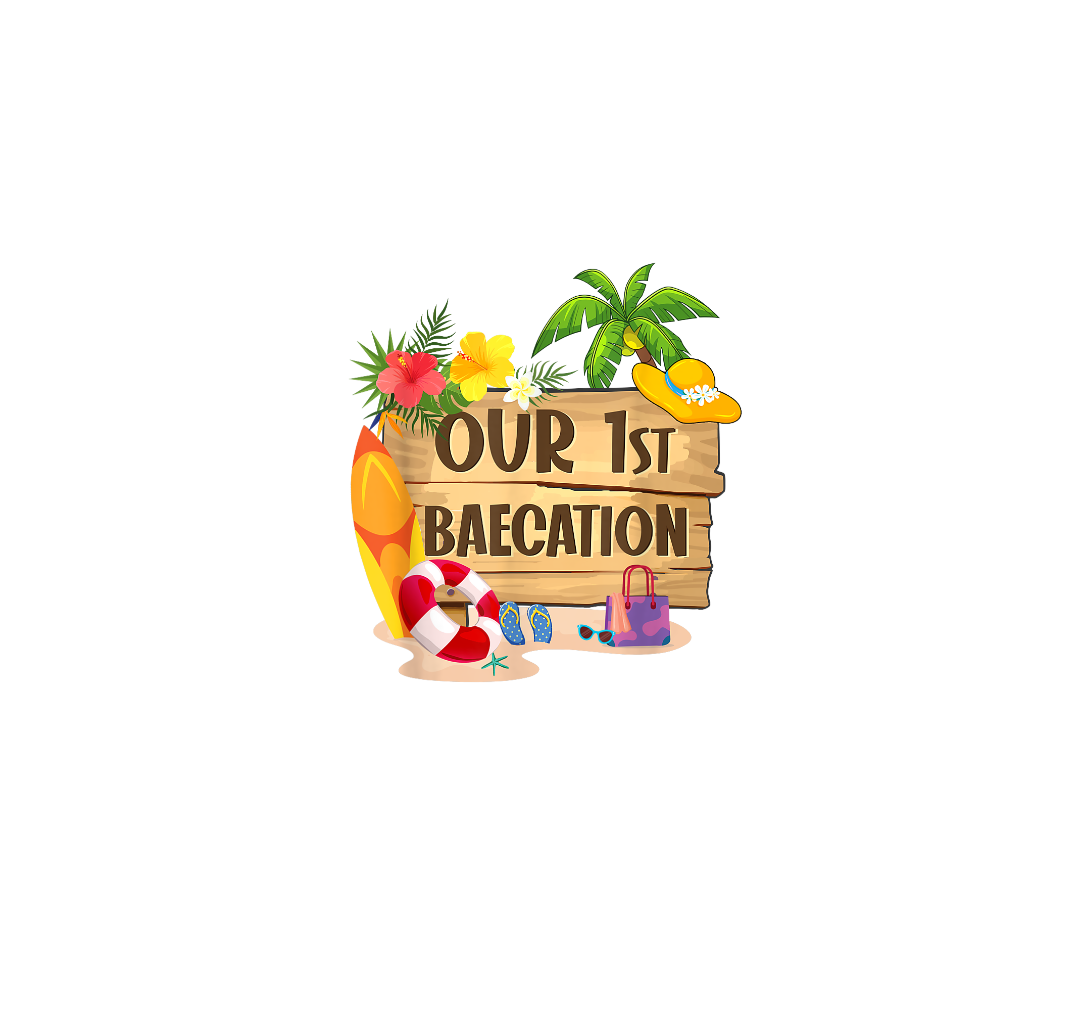 Our First Tropical Baecation DTF Transfer