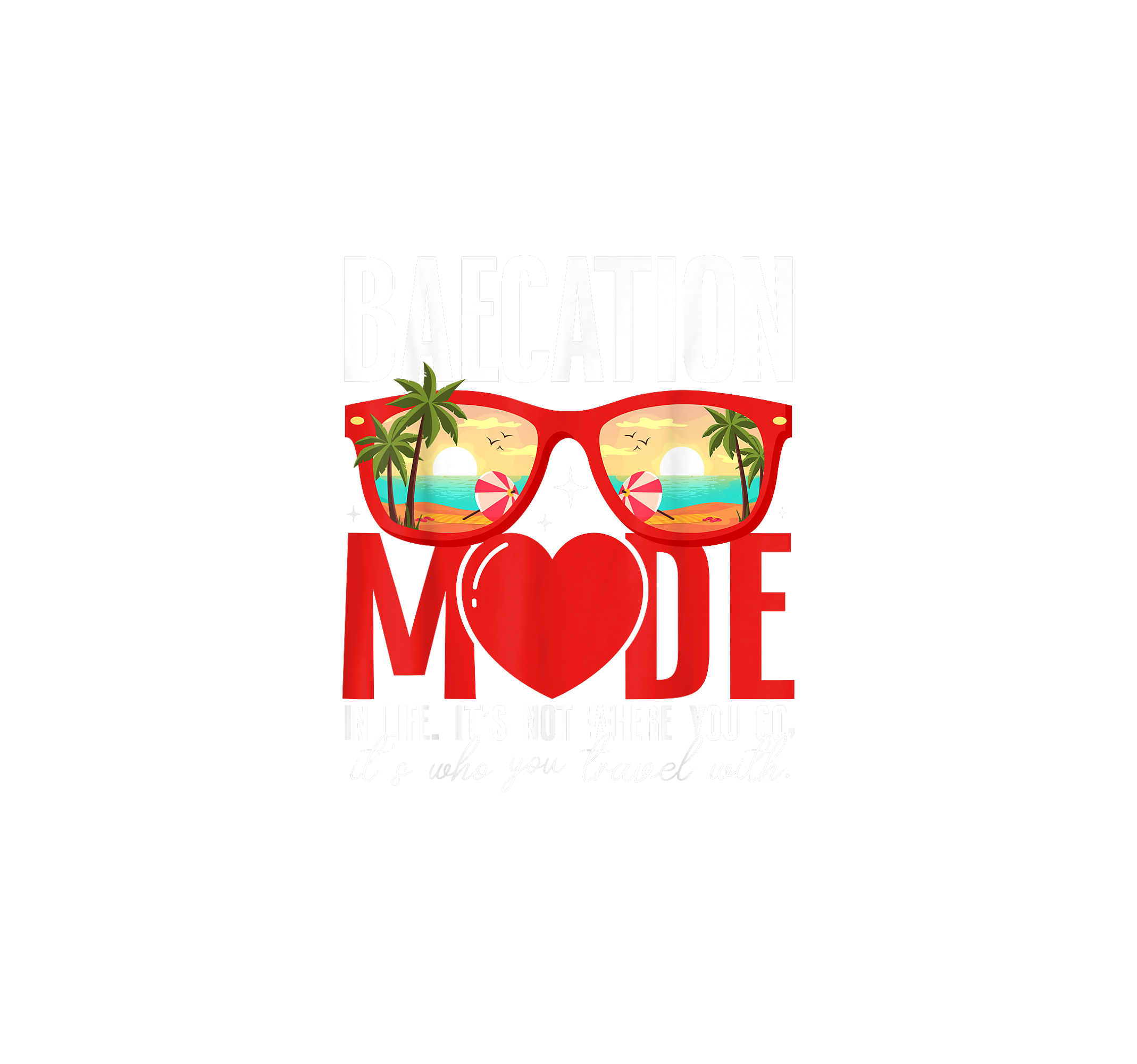 Beach Baecation Together DTF Transfer
