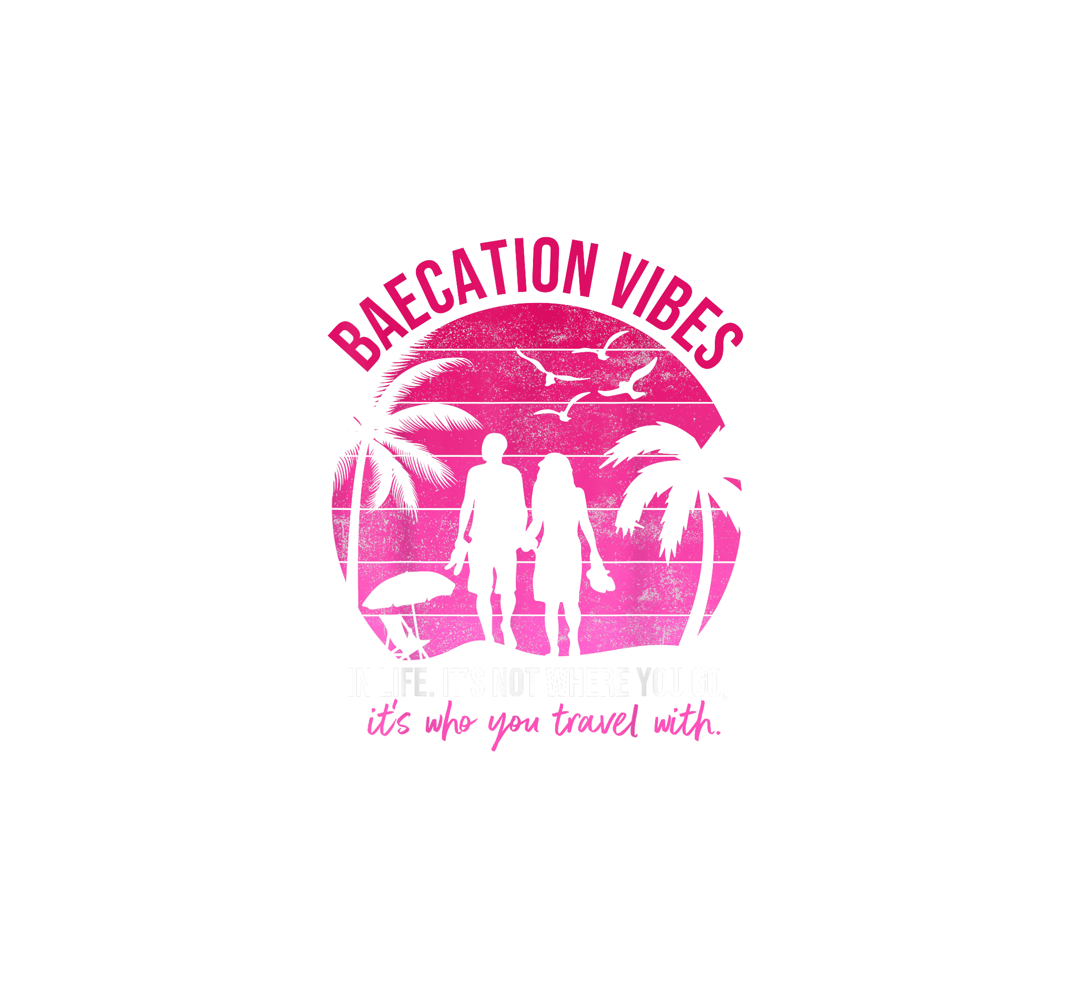 Sunset Baecation Vibes DTF Transfer