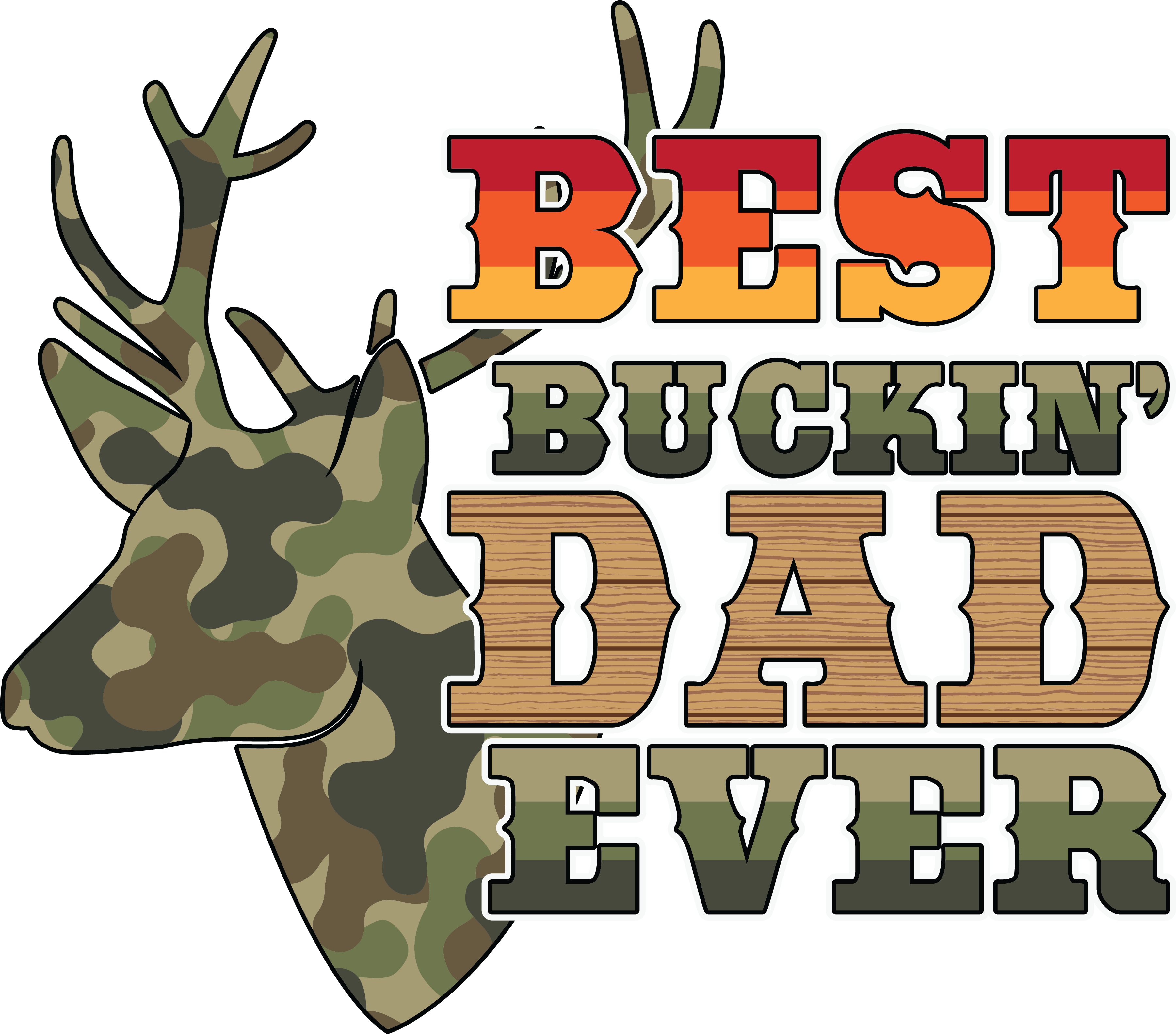 Best Bucking Dad Ever DTF Transfer (Copy)