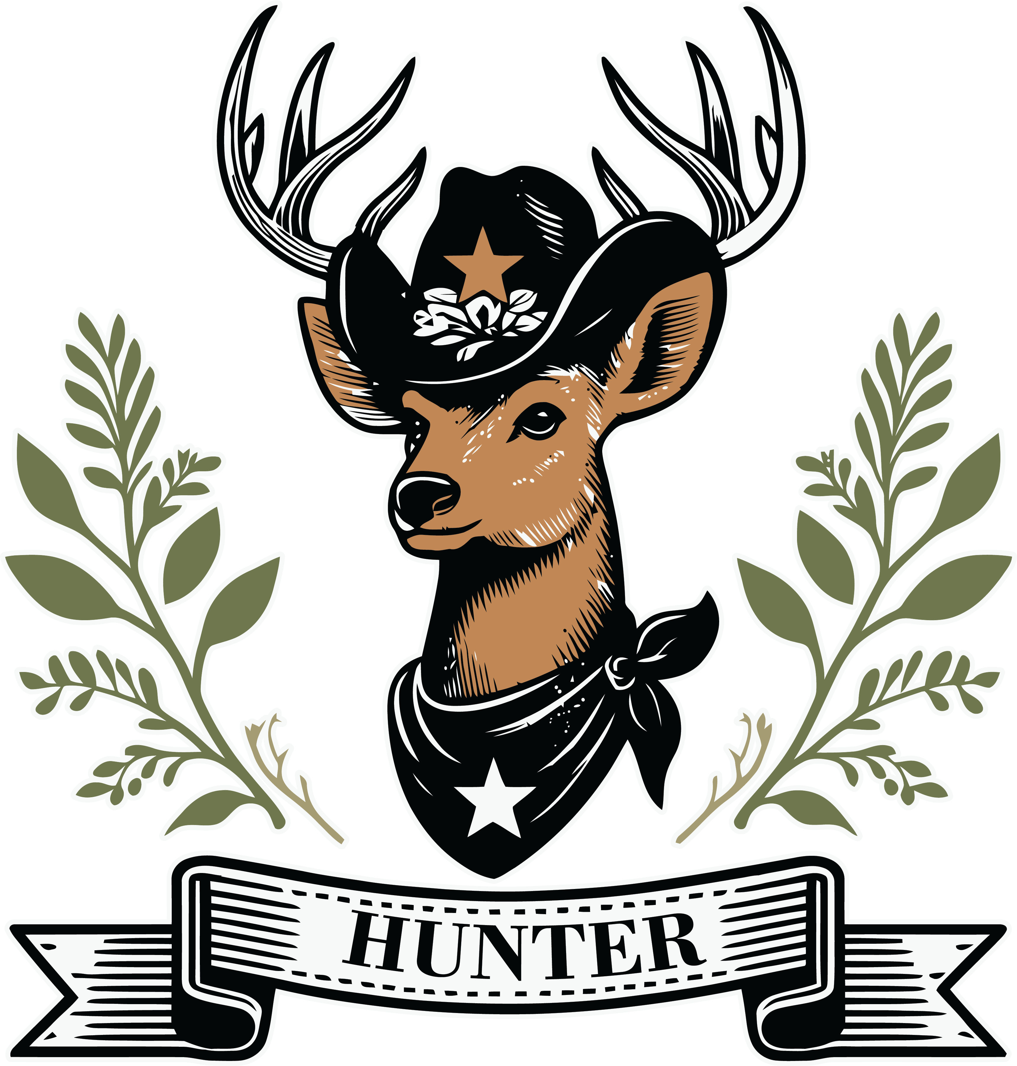 Western Deer Hunter DTF Transfer