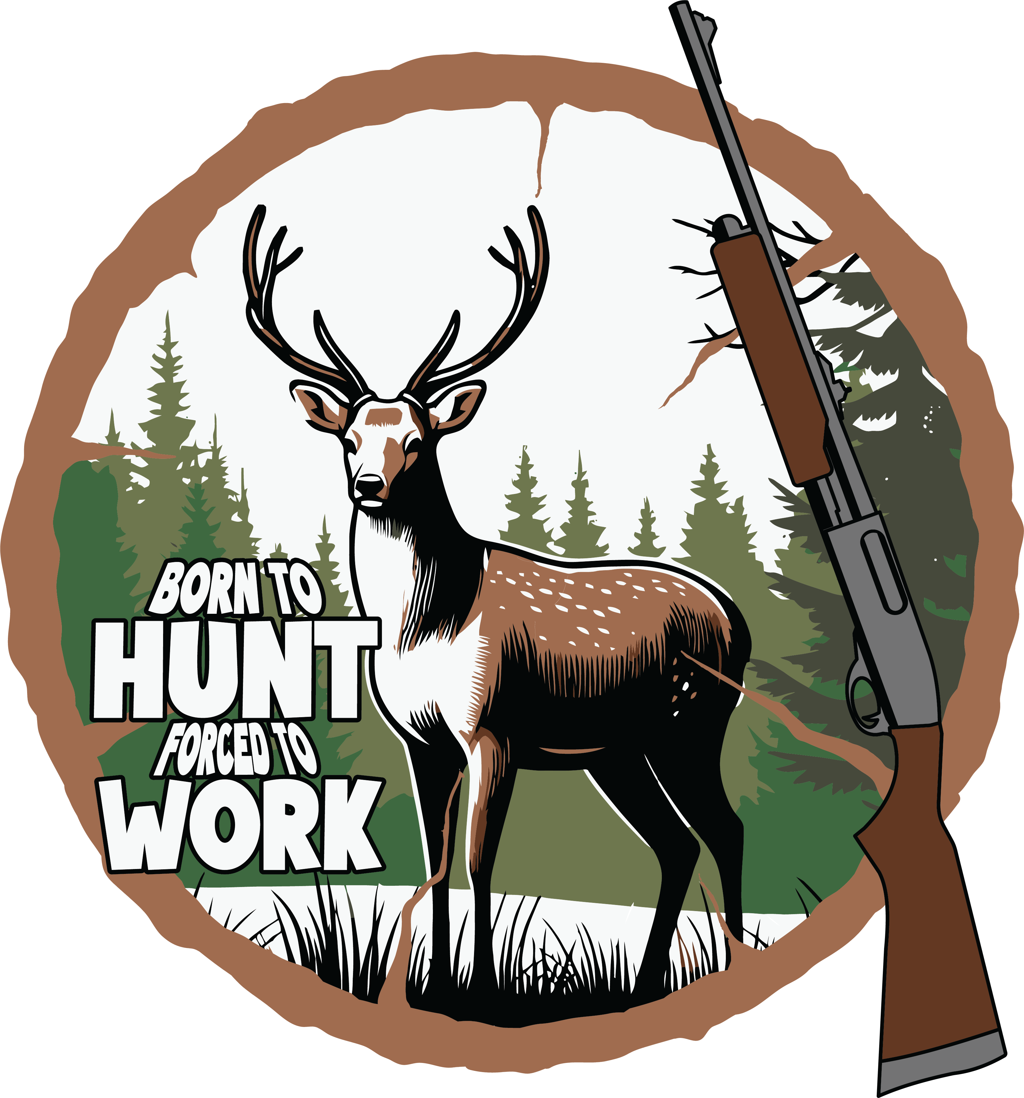 Born To Hunt DTF Transfer