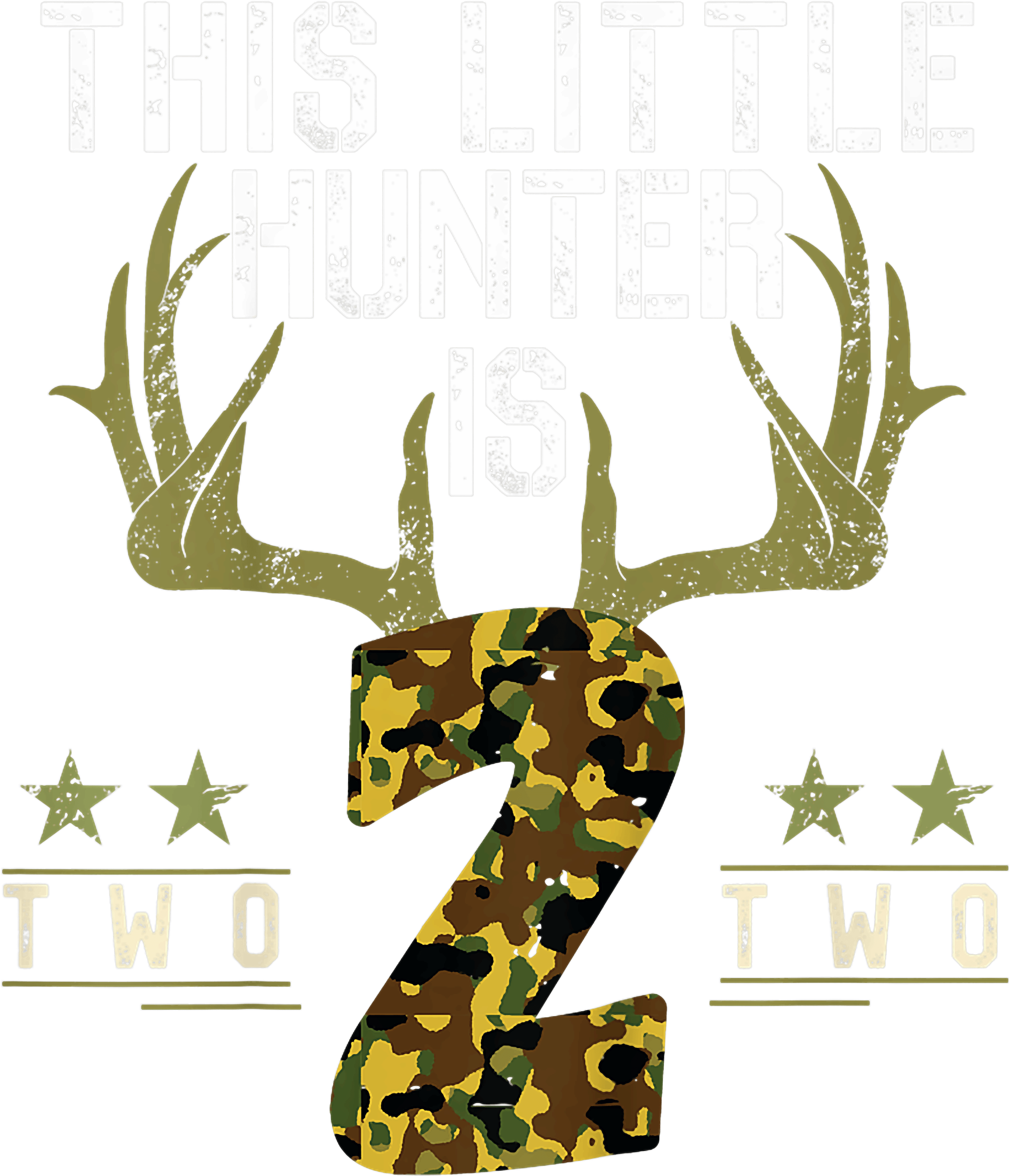 This Little Hunter Is Two 2nd Birthday DTF Transfer