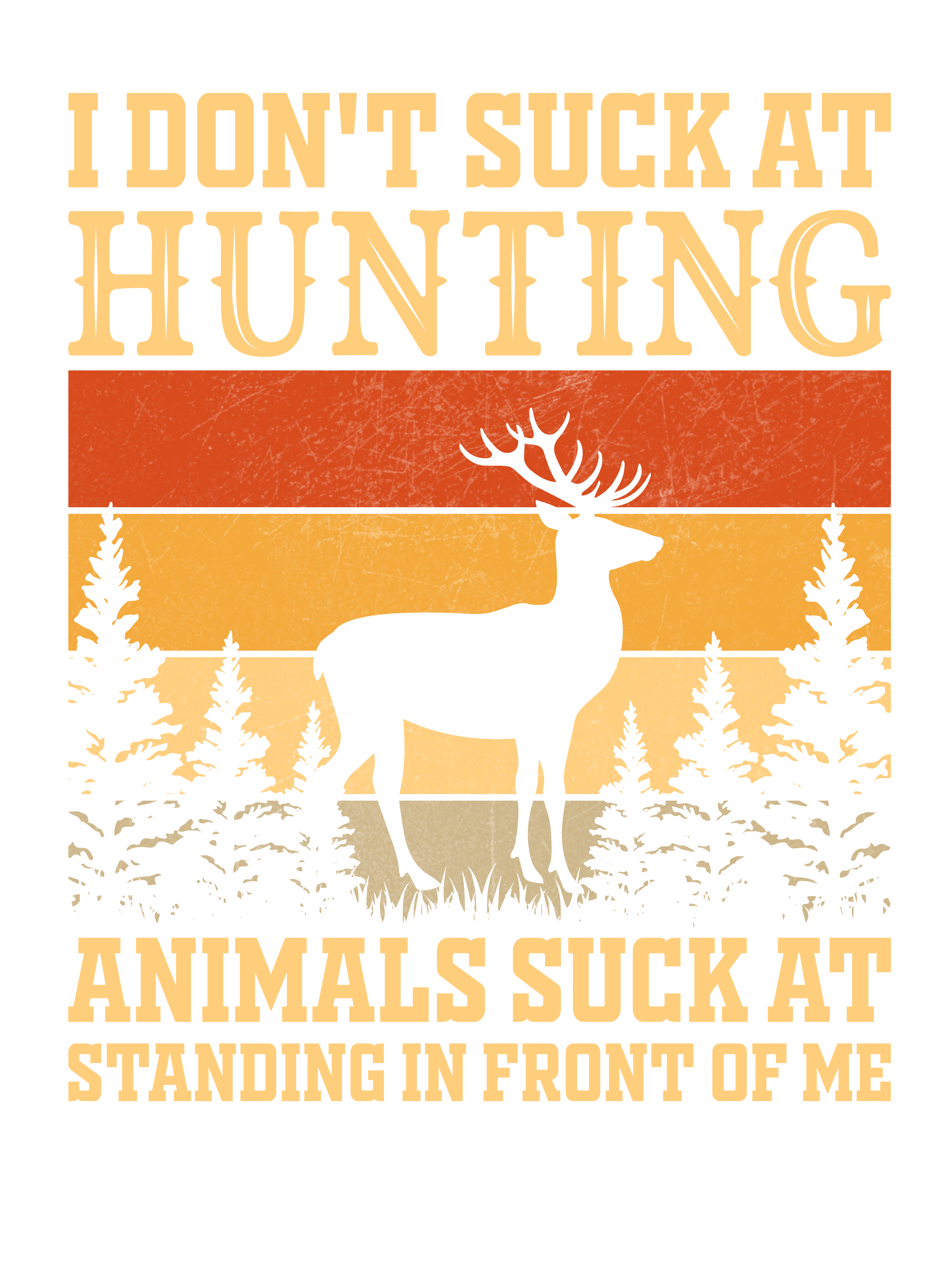 Funny Deer Hunting DTF Transfer