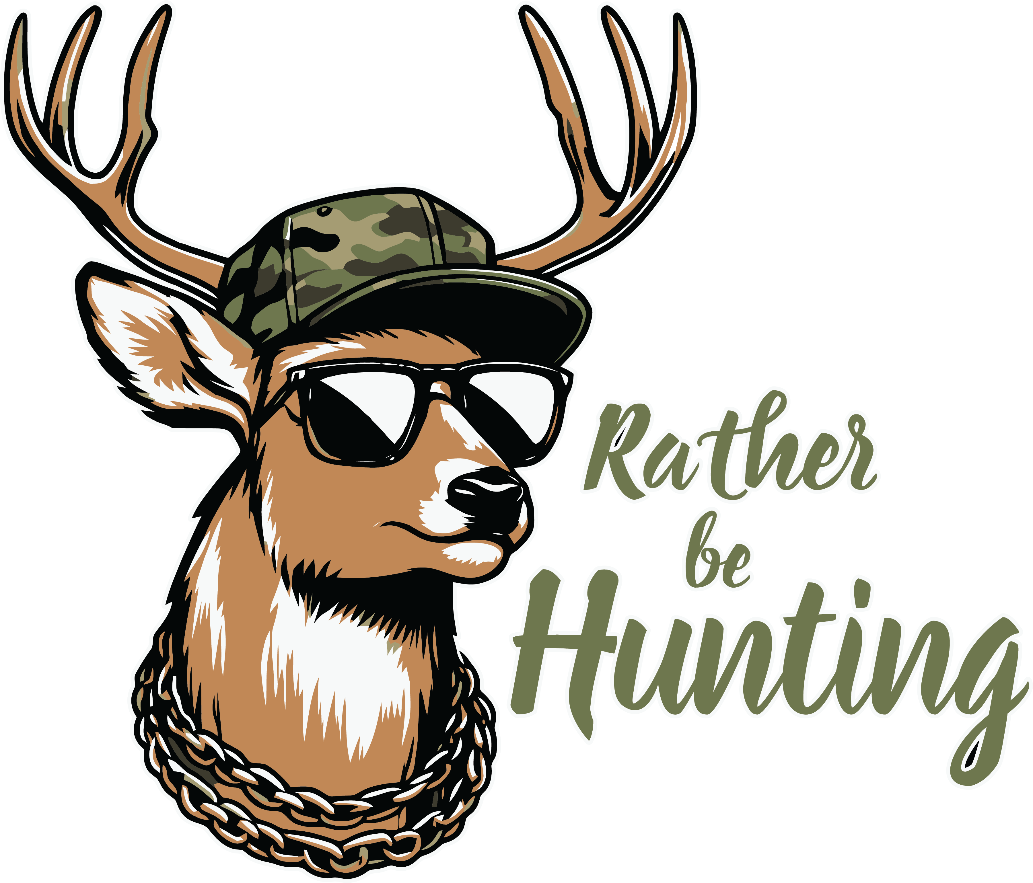 Cool Deer Hunter DTF Transfer