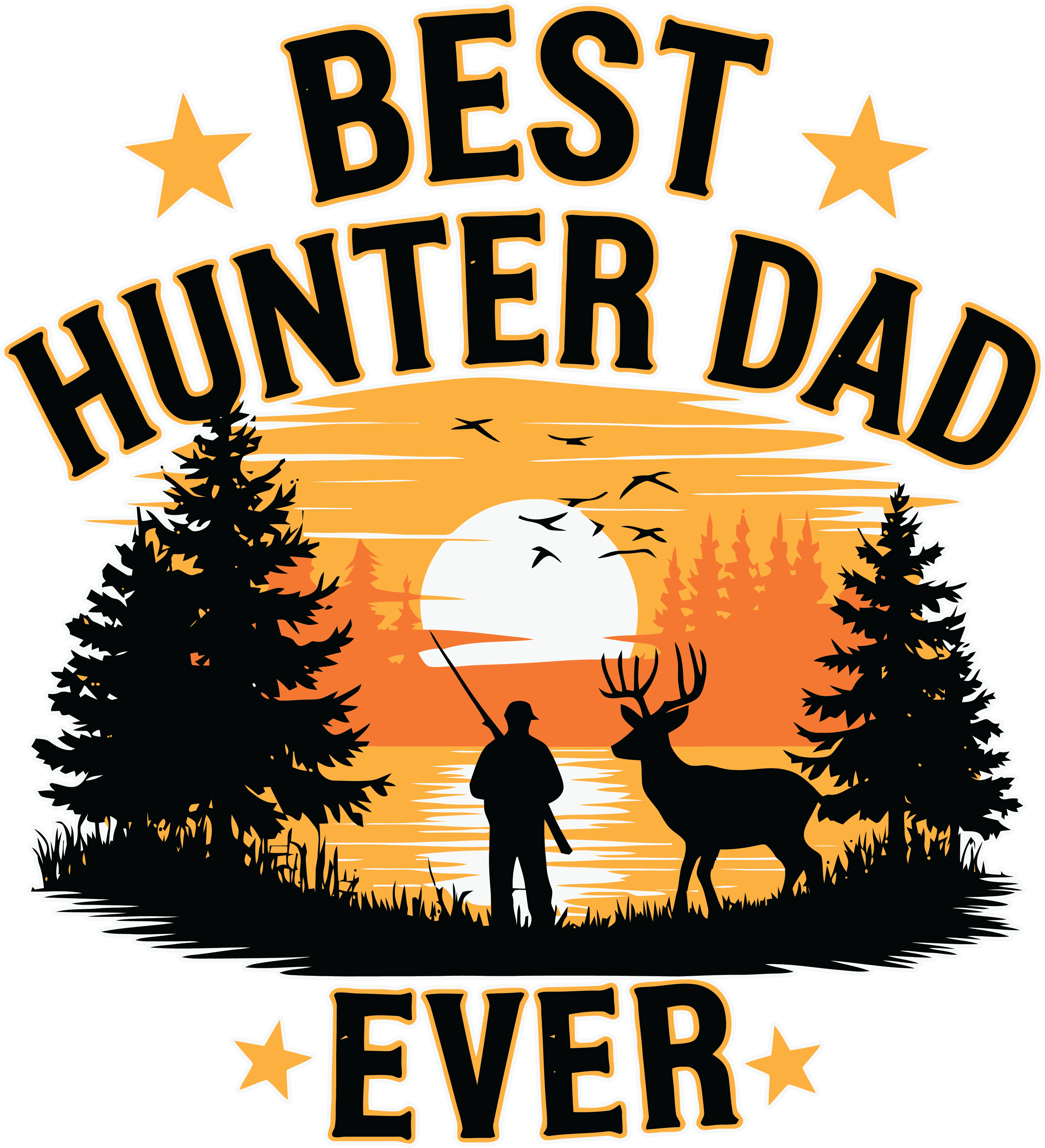 Best Hunter Dad Ever DTF Transfer