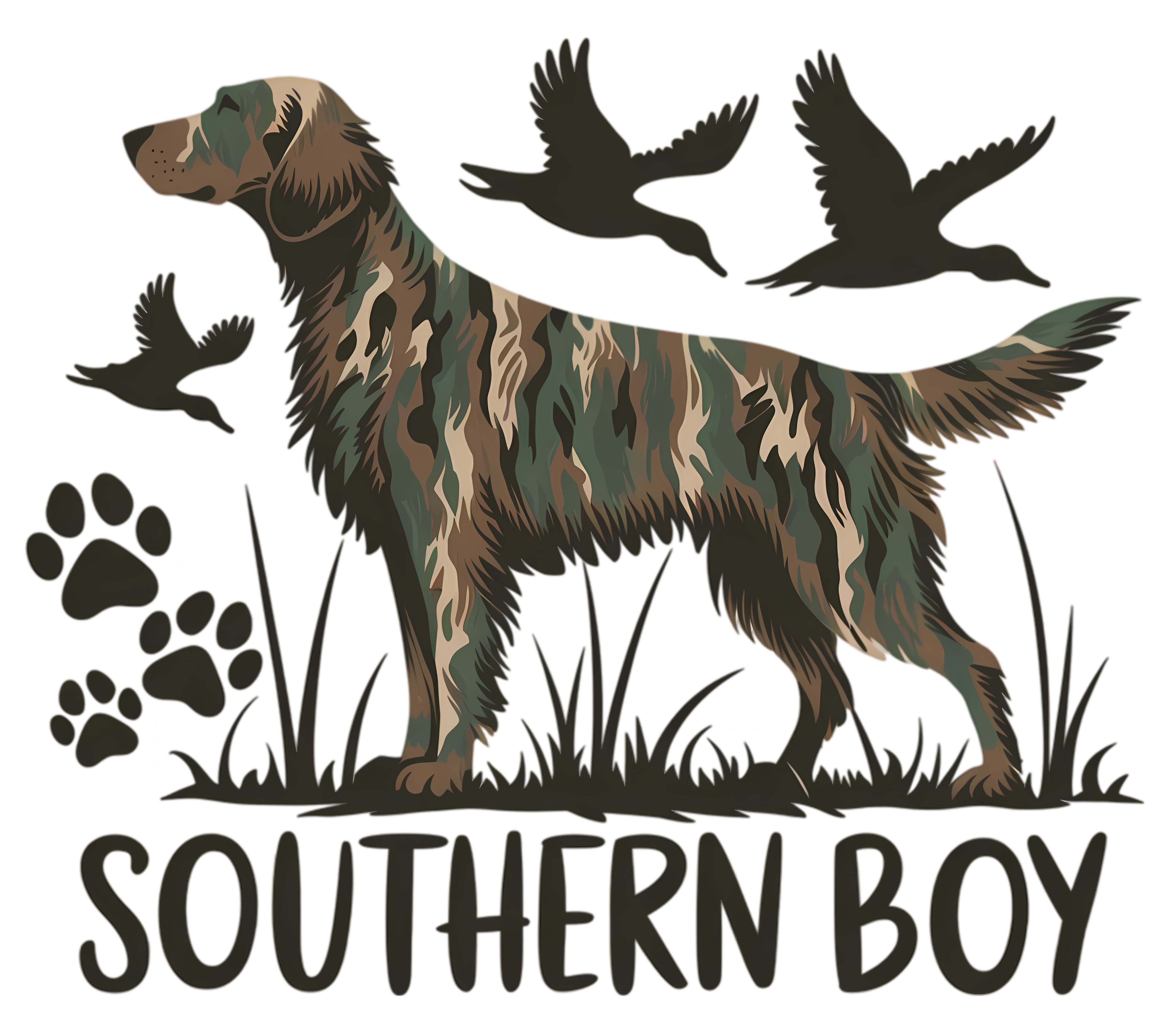 Southern Boy Hunting Dog DTF Transfer