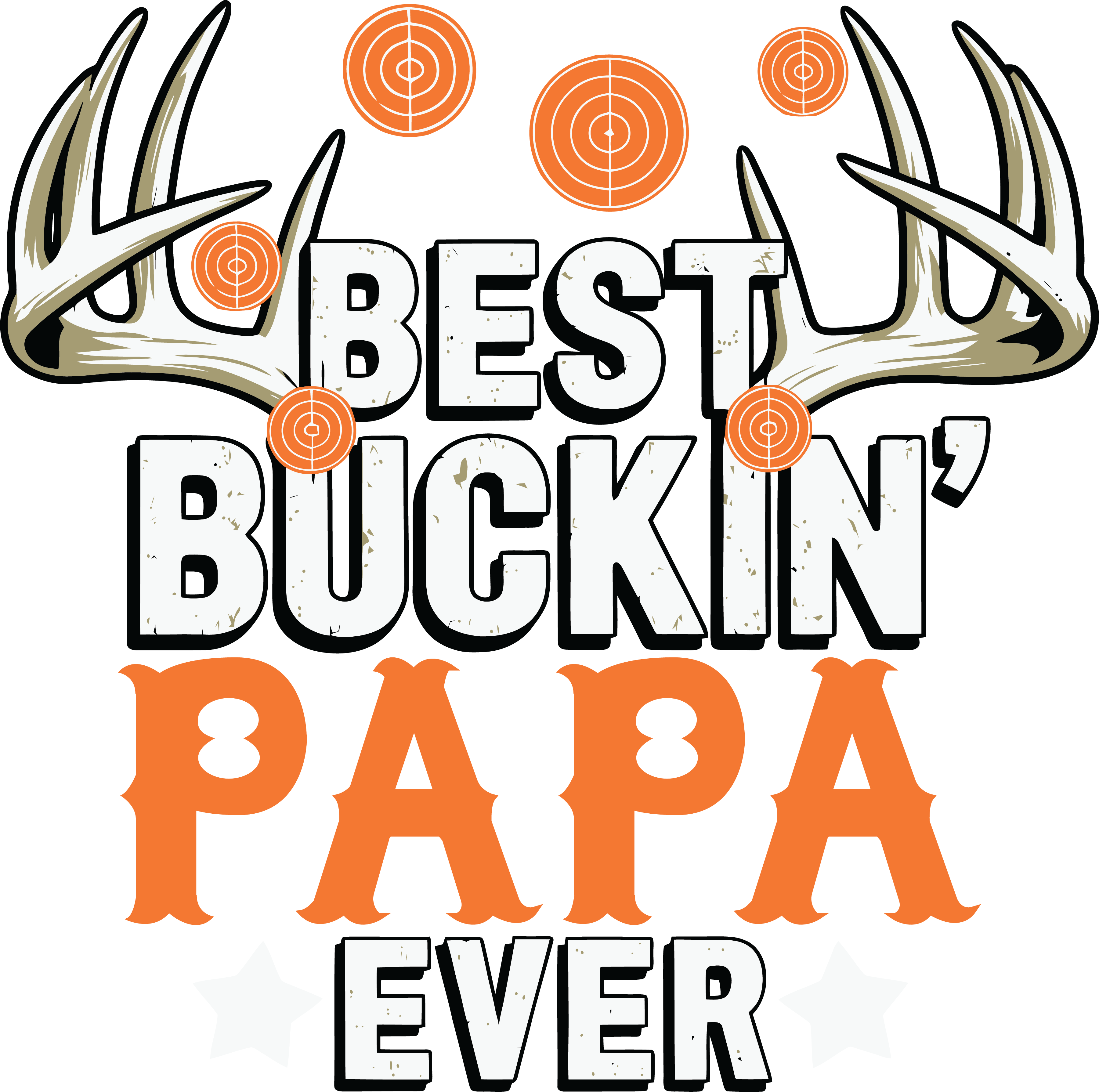 Best Buckin Papa Ever DTF Transfer