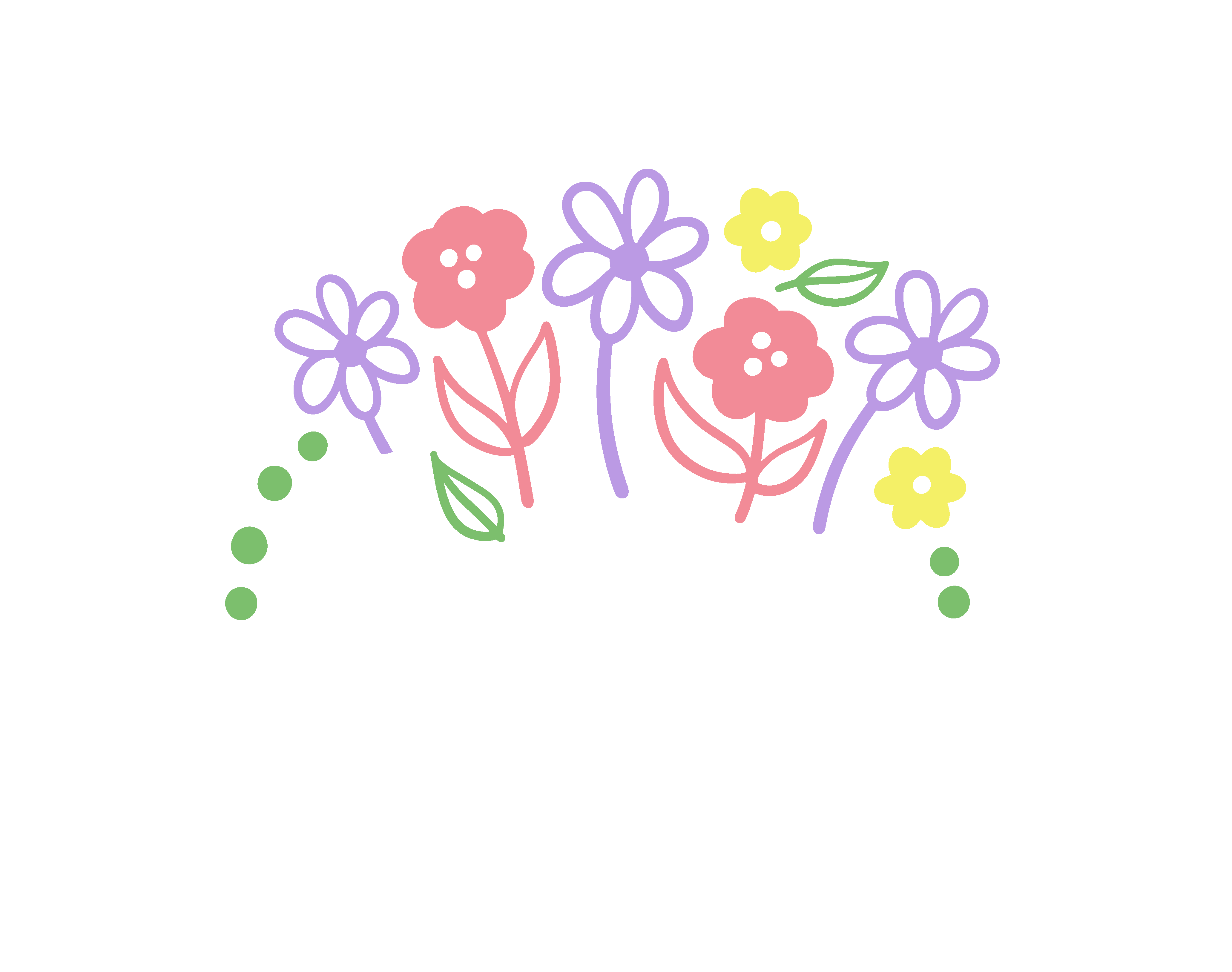 Intensive Care Unit Floral DTF Transfer