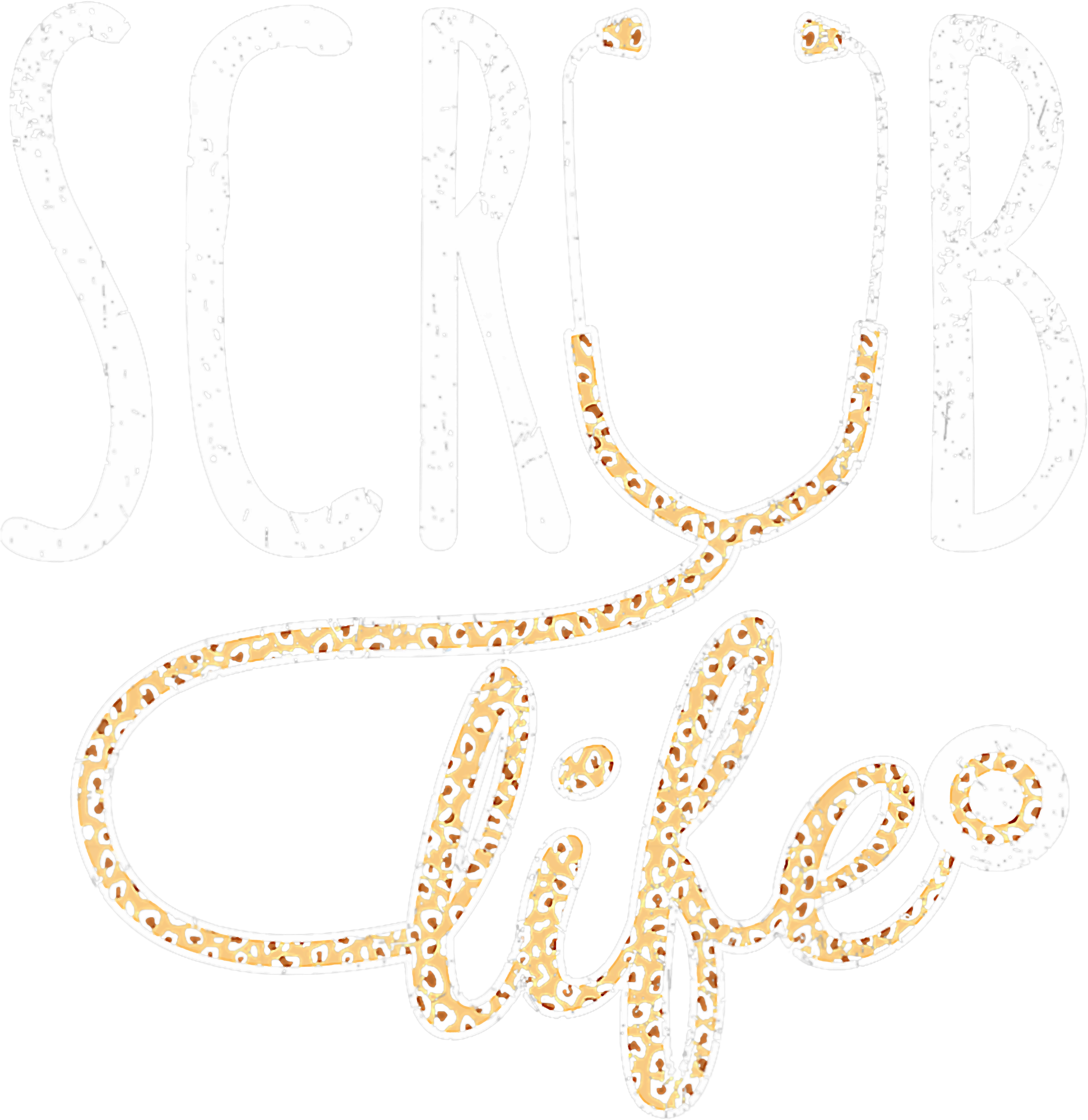 Leopard Print Scrub Life DTF Transfer