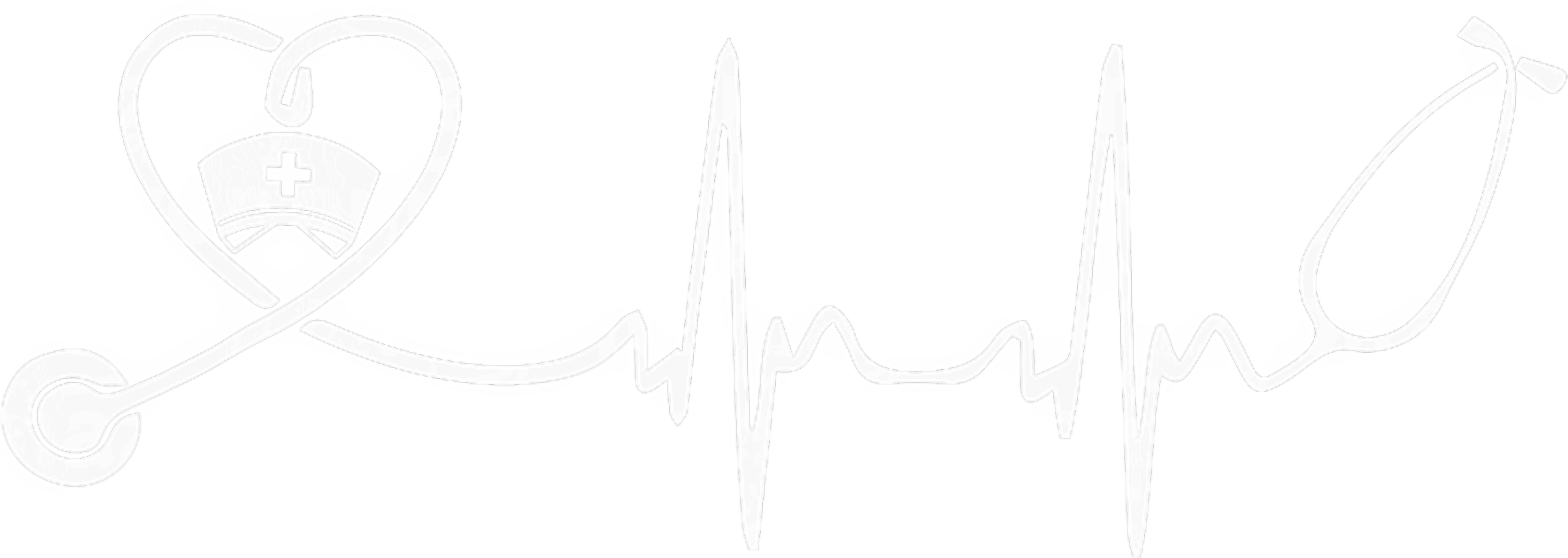 Nurse Heartbeat Stethoscope DTF Transfer