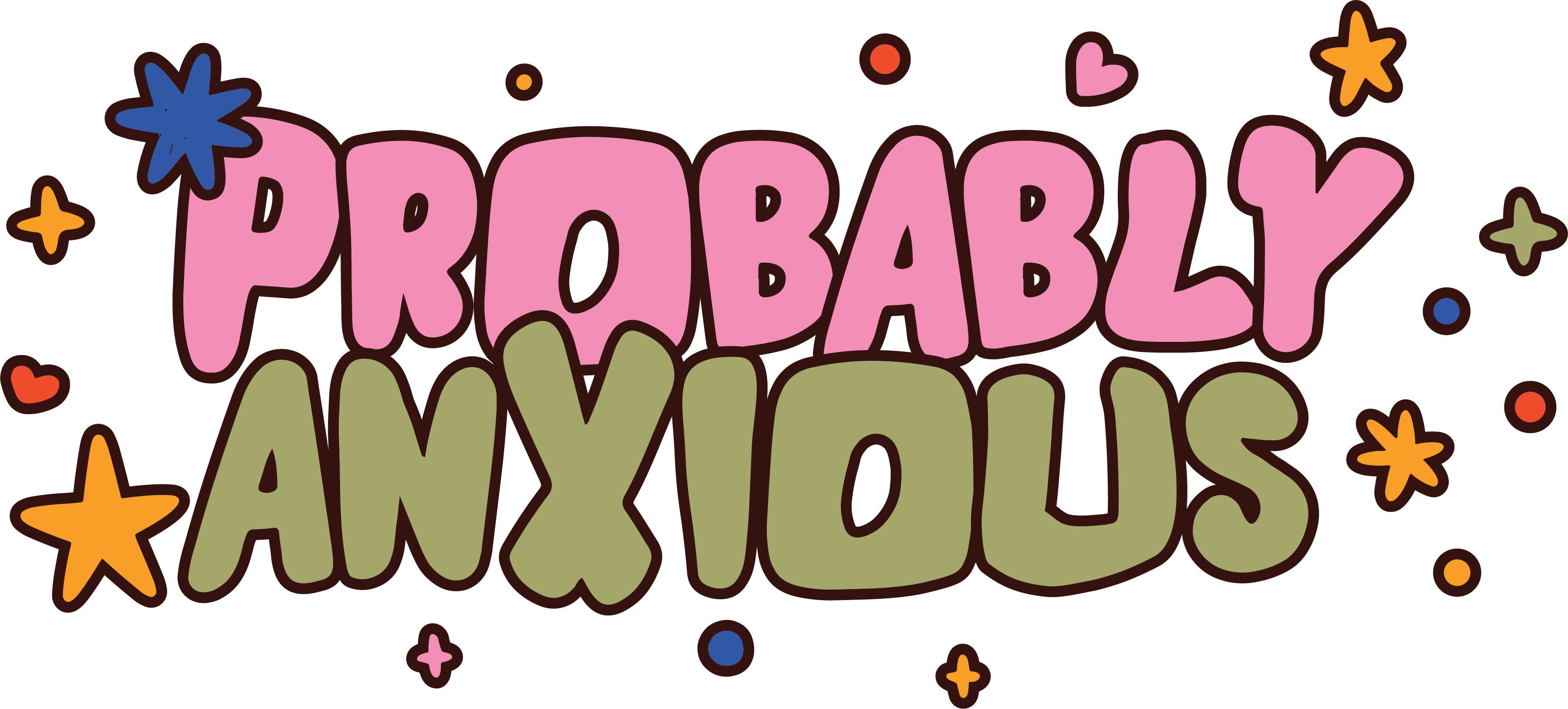 Probably Anxious Retro Typography DTF Transfer
