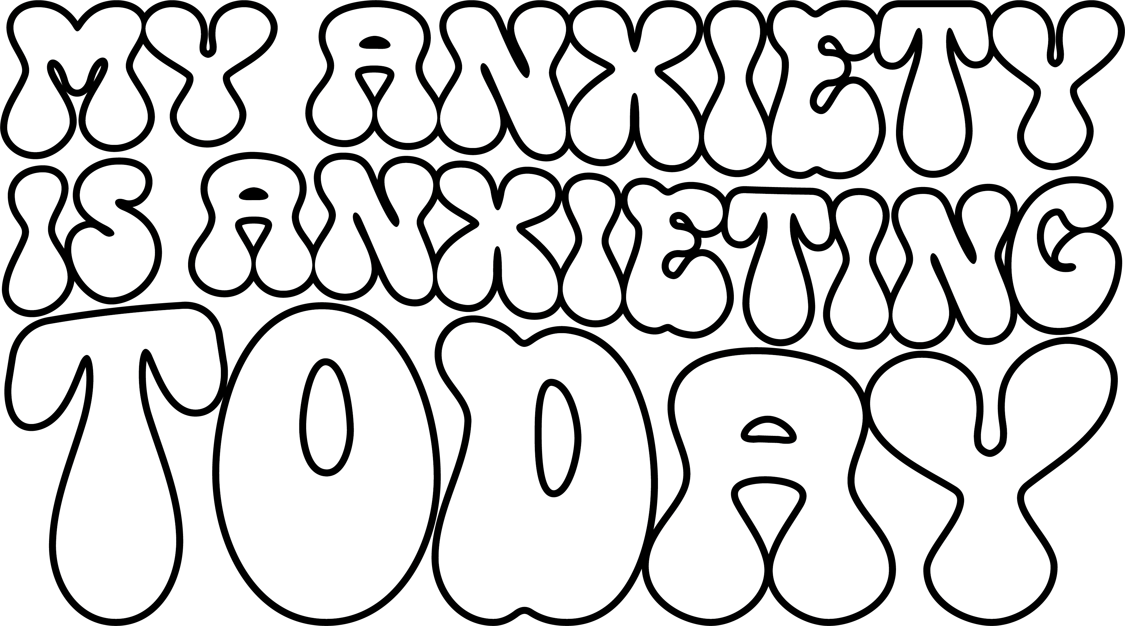 My Anxiety Is Anxieting Today Retro DTF Transfer