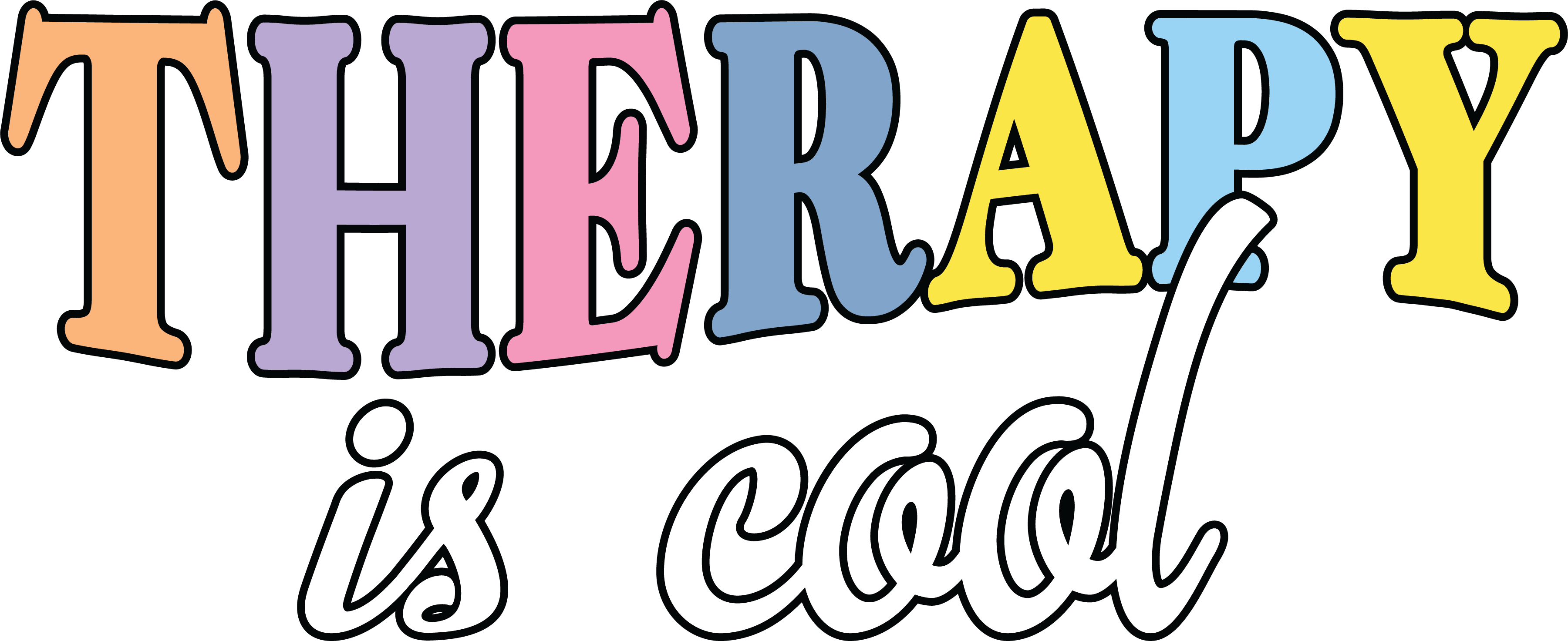 Therapy Is Cool Mental Health Awareness DTF Transfer