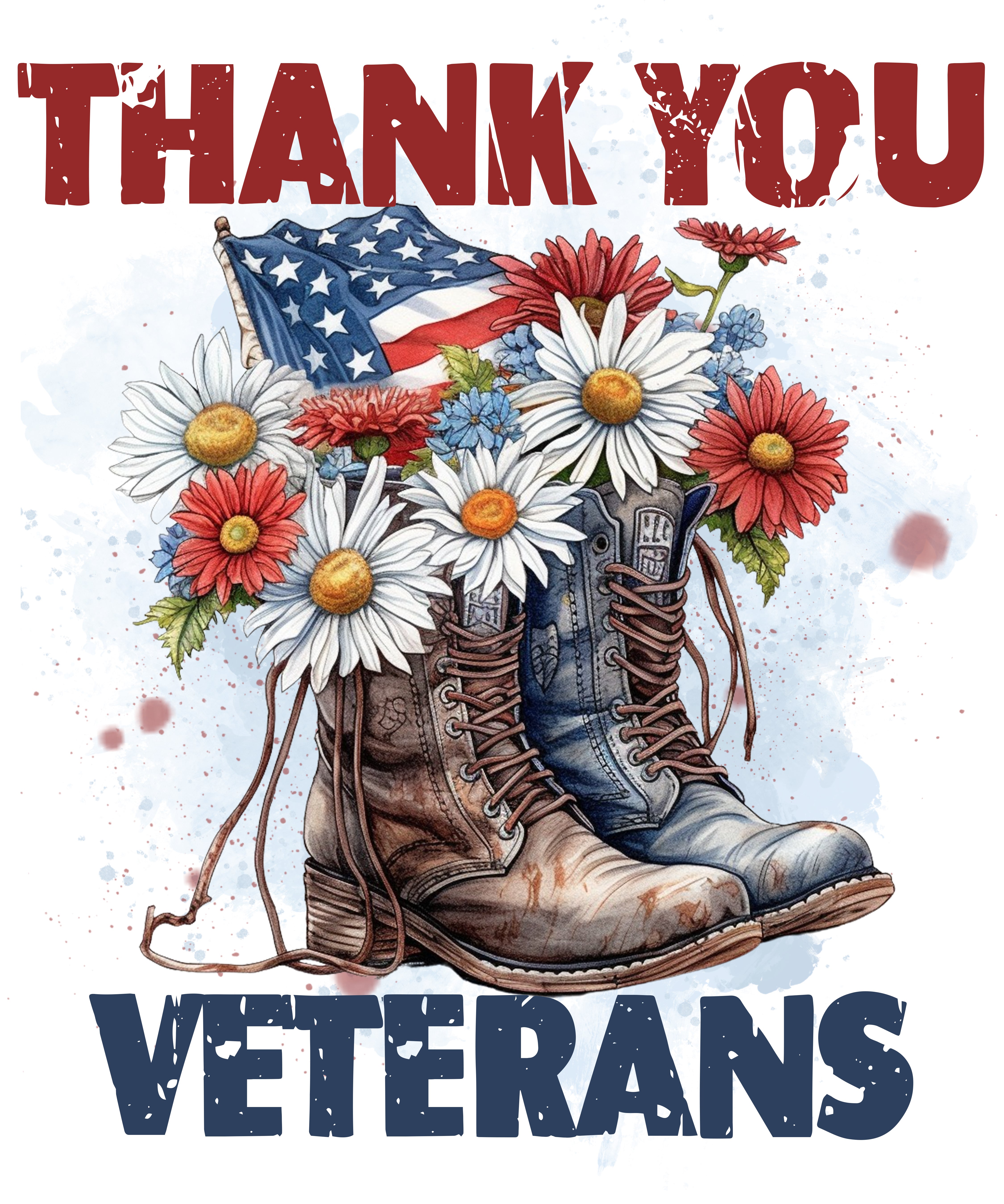 Thank You Veterans DTF Transfer