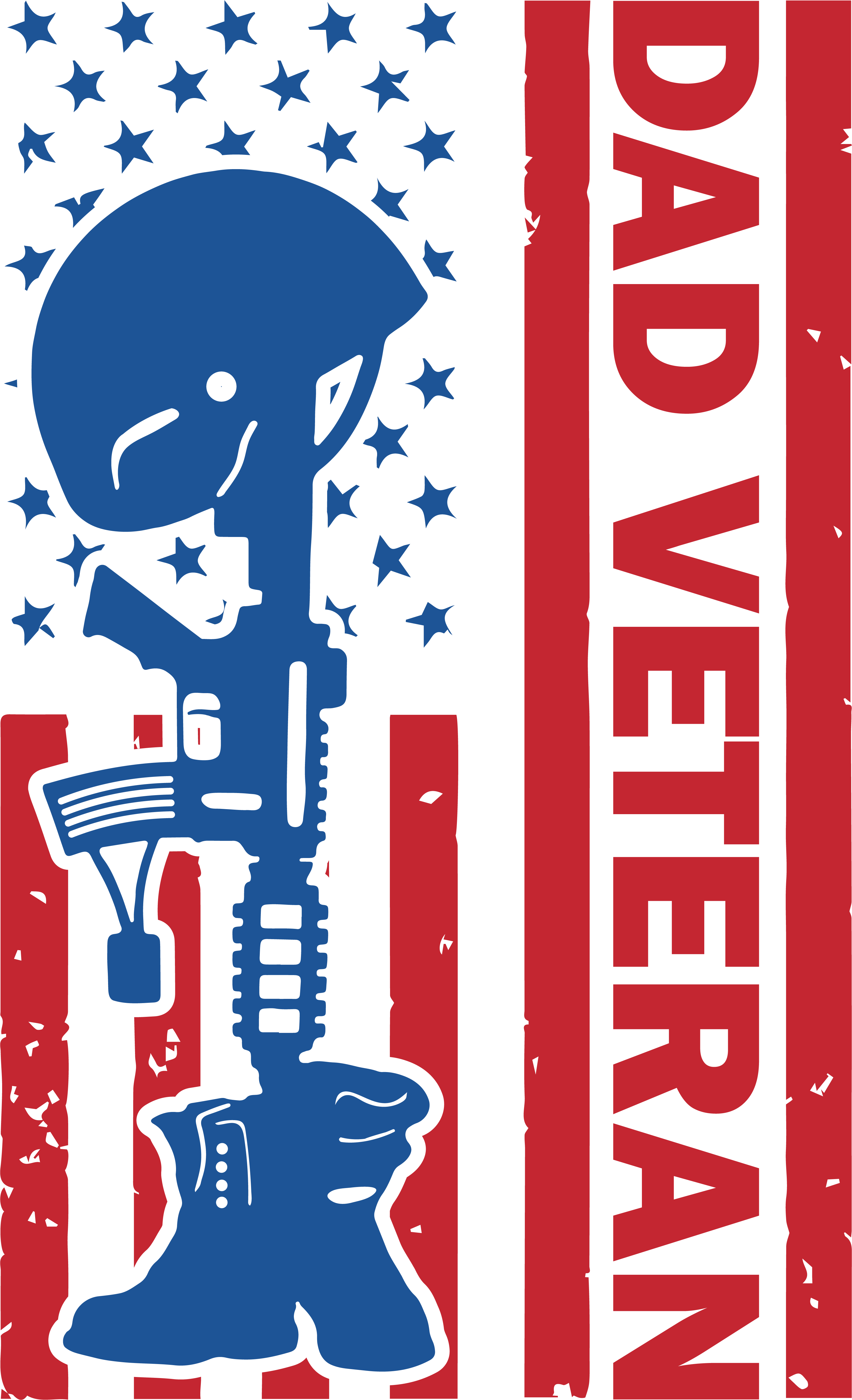 Dad Veteran Battlefield Cross Rifle DTF Transfer