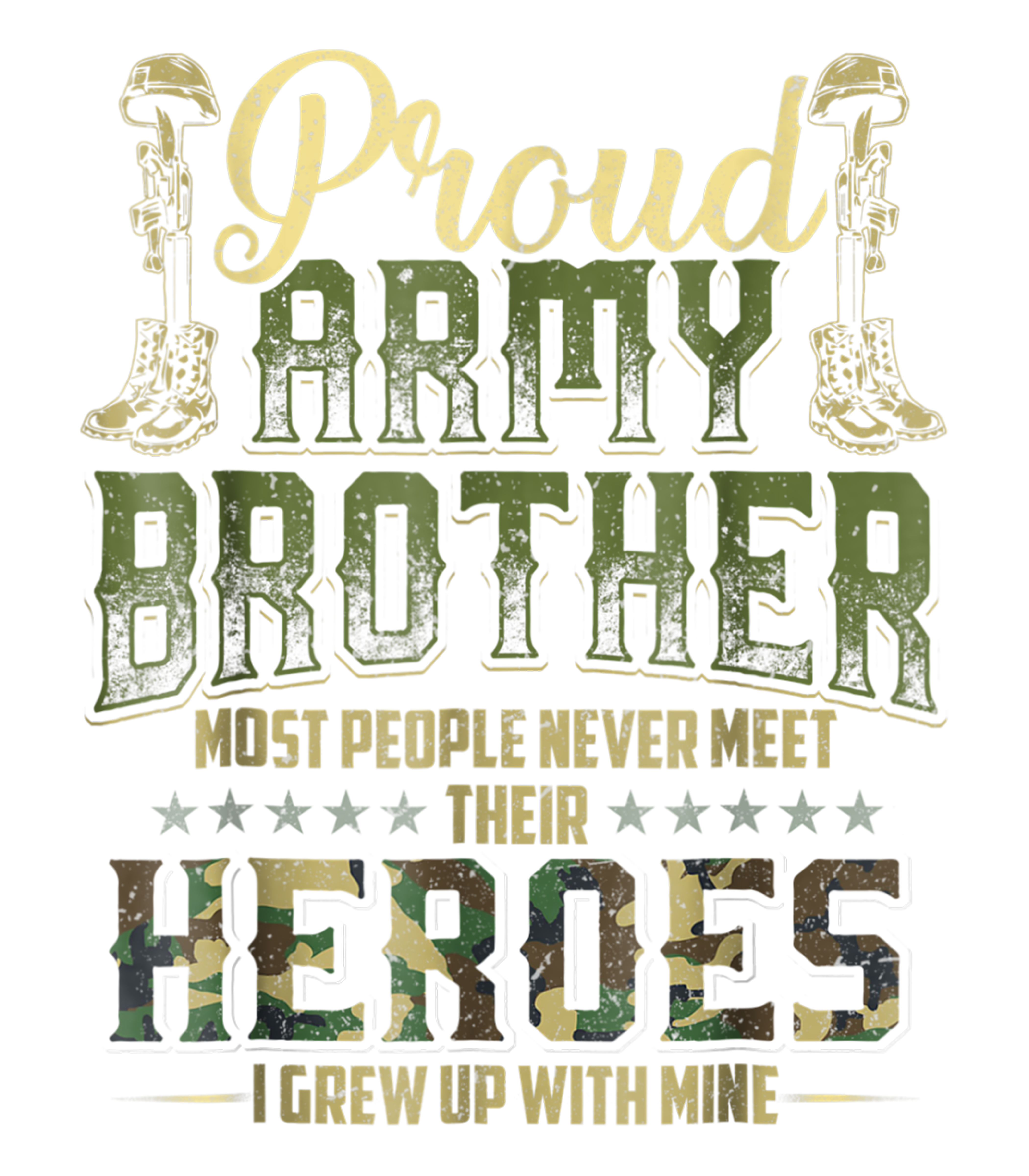 Proud Army Brother DTF Transfer