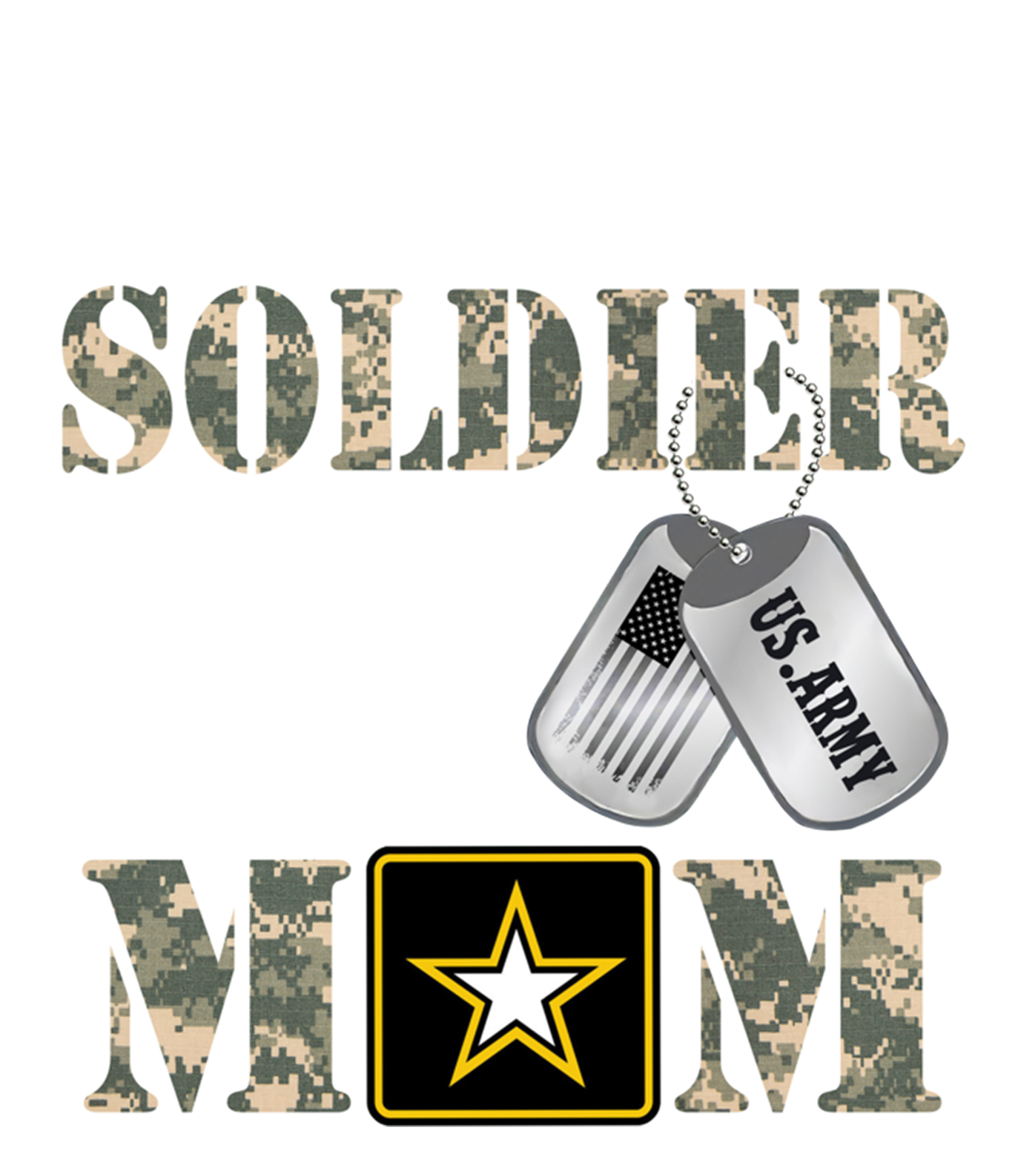 Favorite Soldier Army Mom DTF Transfer