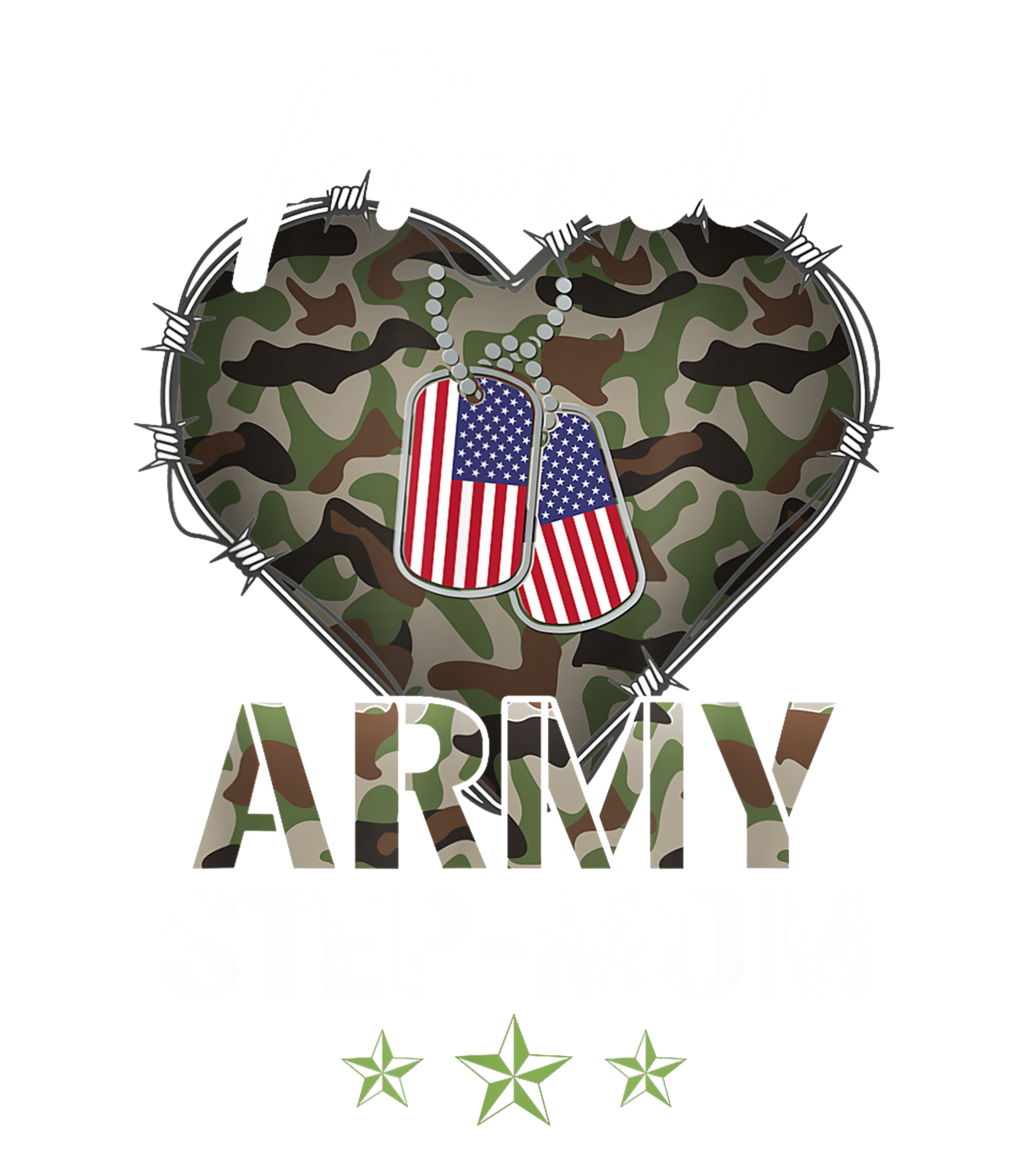 Proud Army Step Mom DTF Transfer
