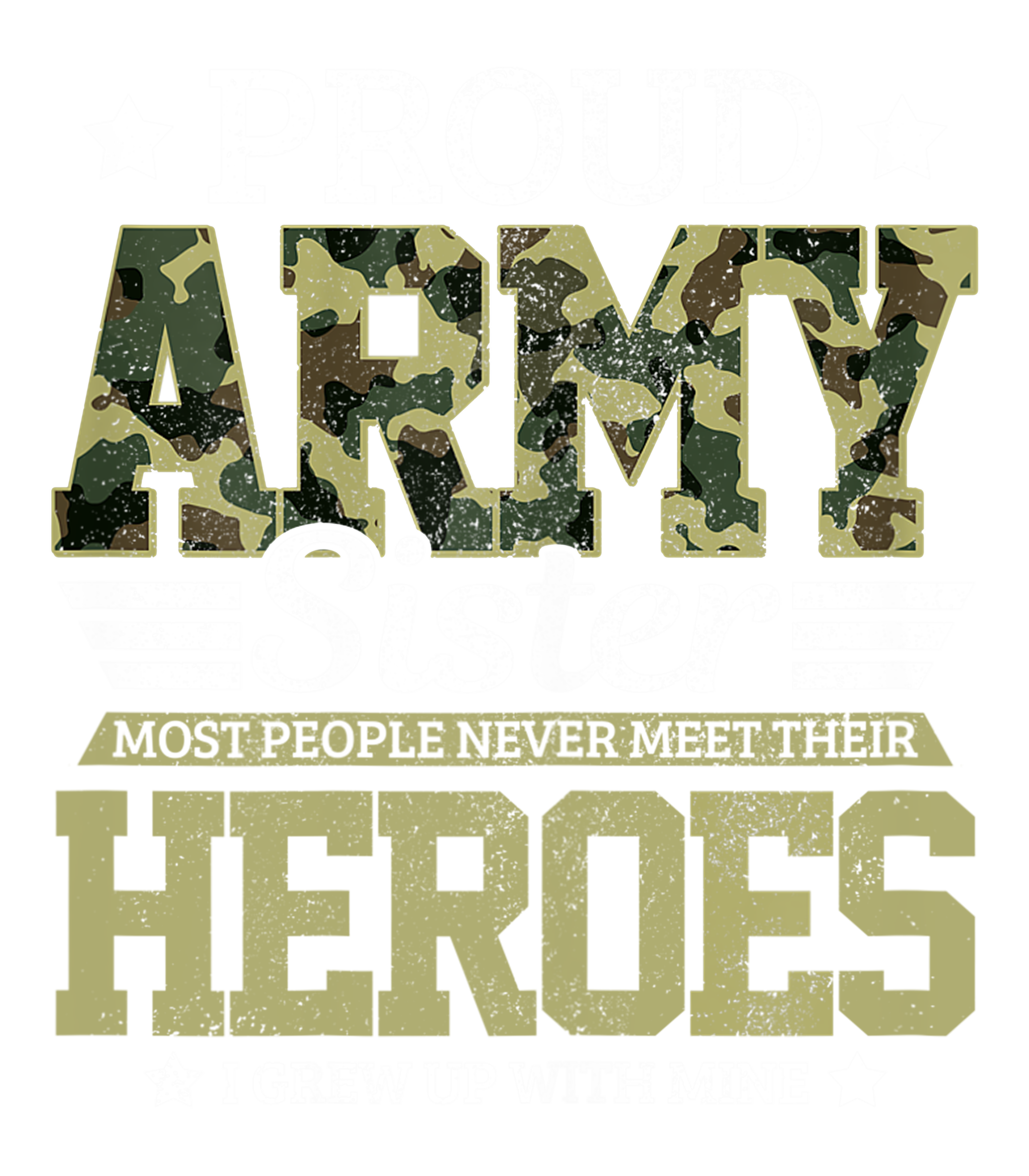 Proud Army Sister DTF Transfer