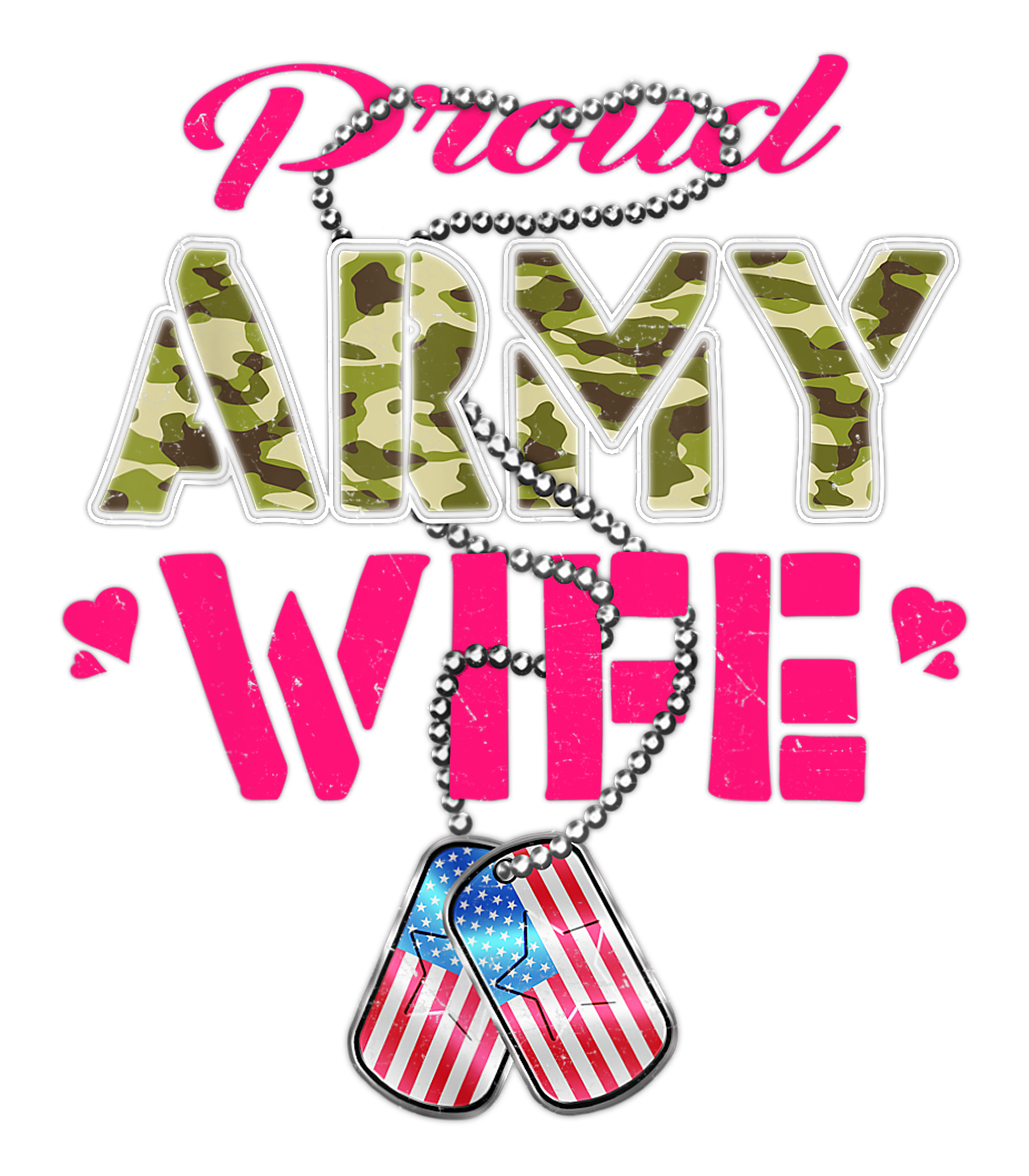 Proud Army Wife DTF Transfer