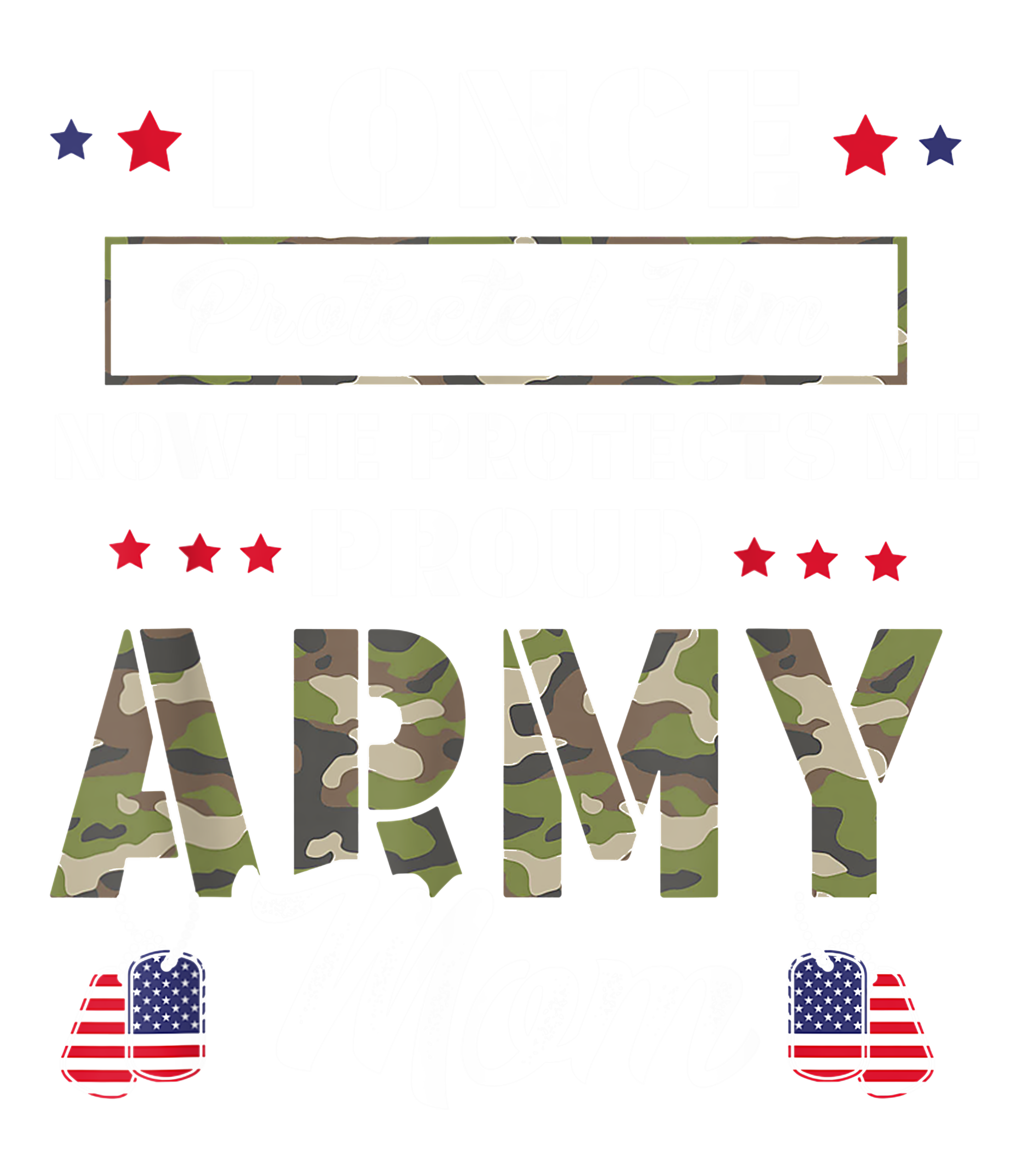 Proud Army Mom DTF Transfer