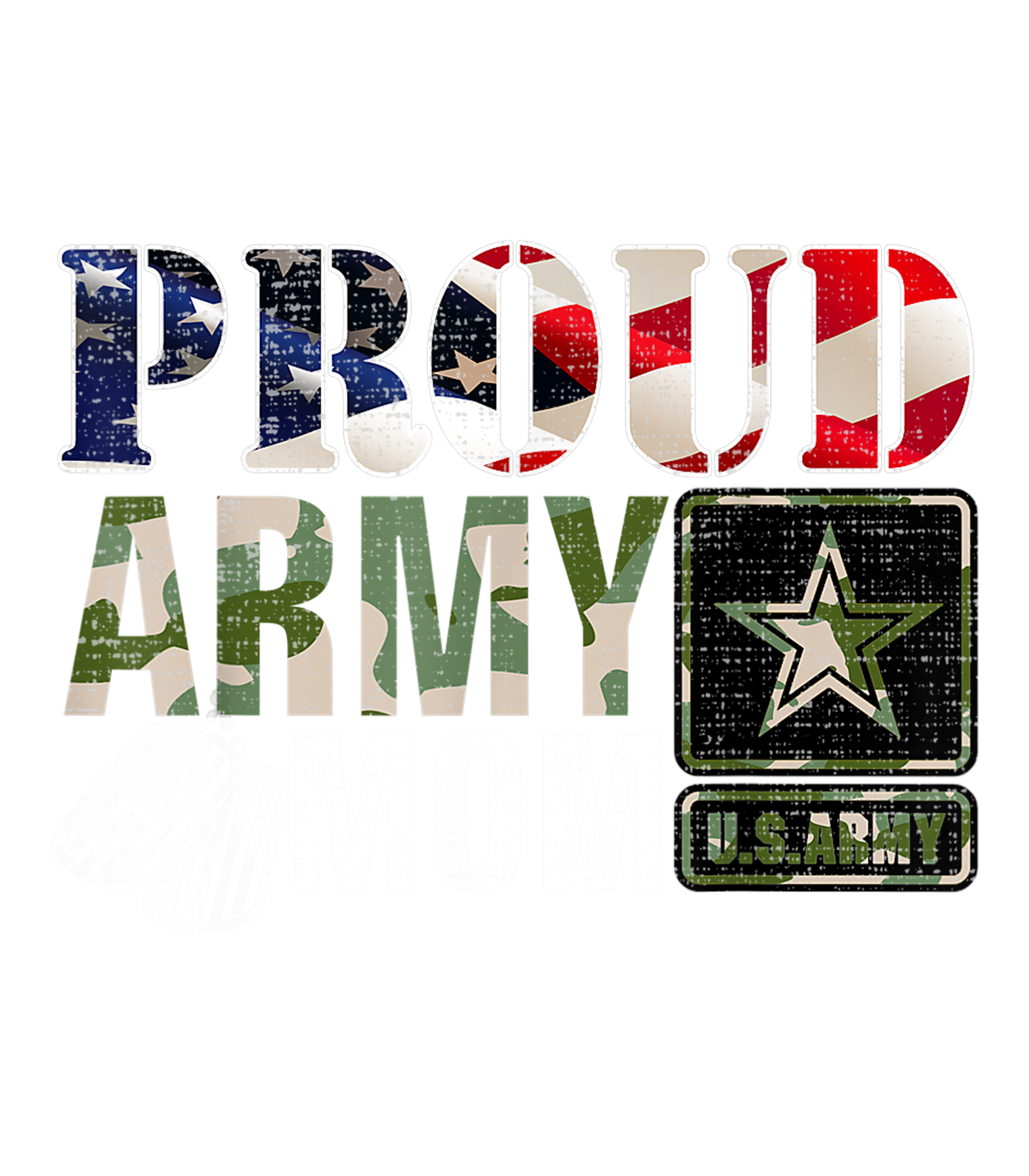 Proud Army Mom DTF Transfer