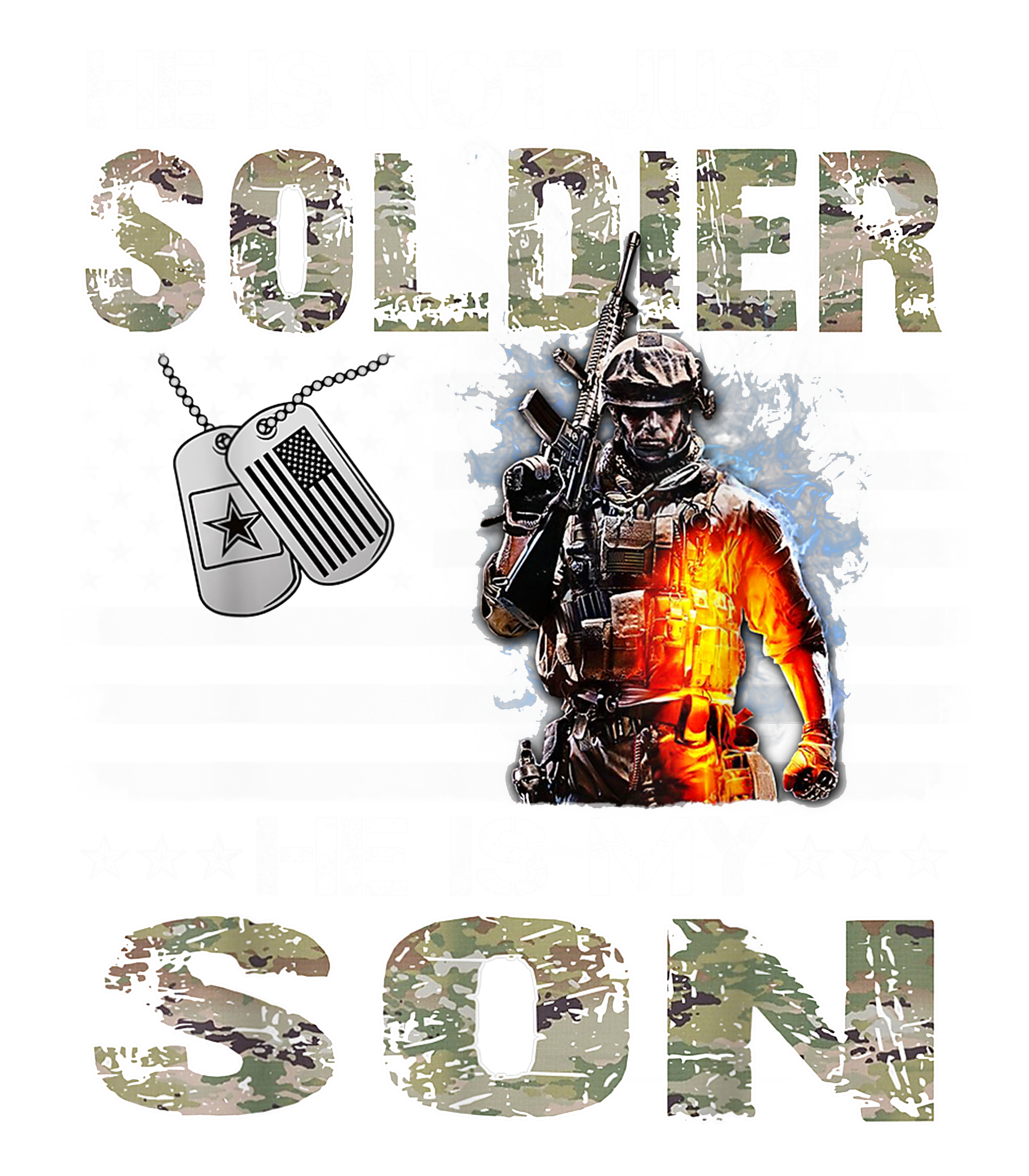 Soldier Son Pride DTF Transfer