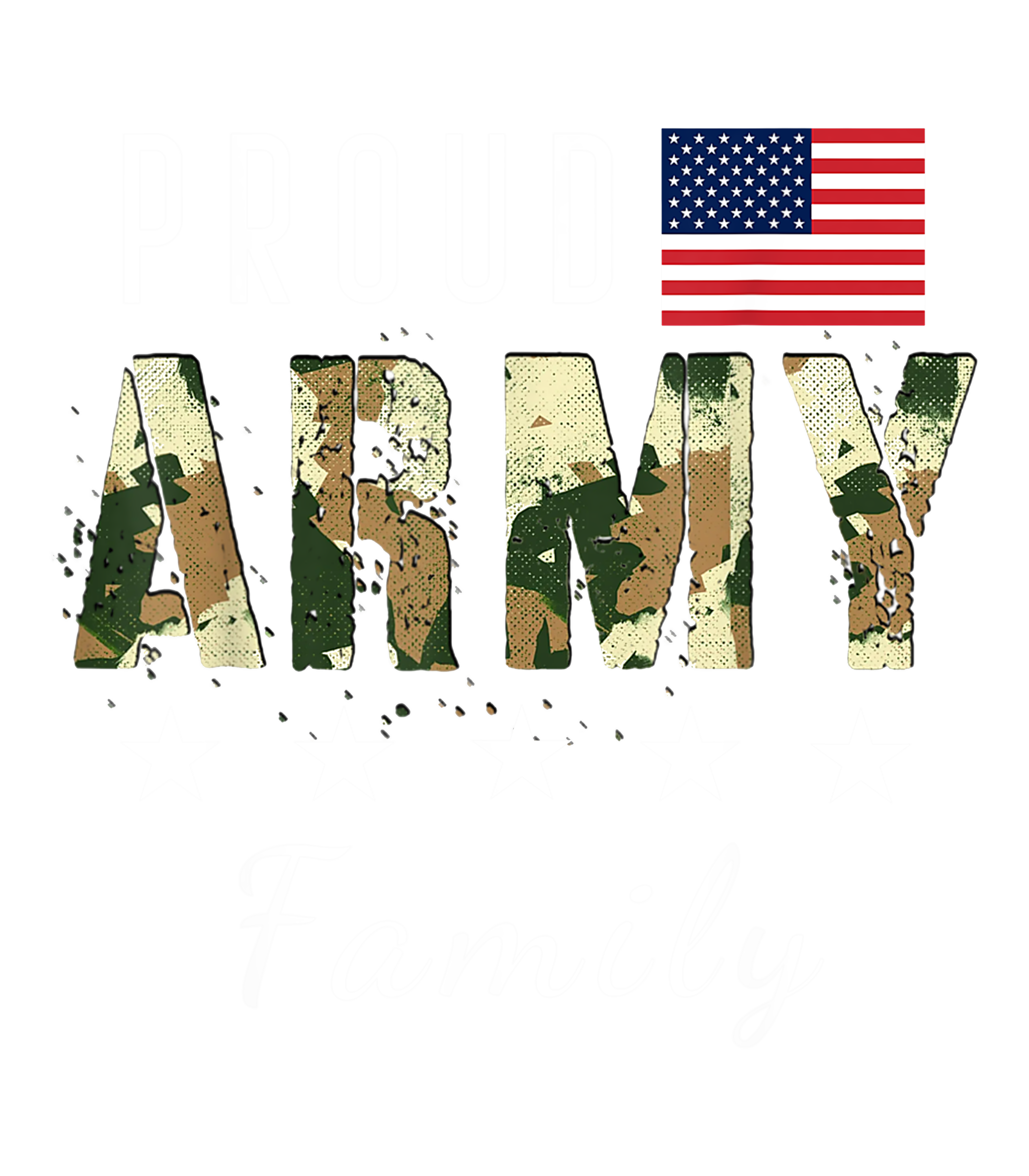 Proud Army Family DTF Transfer