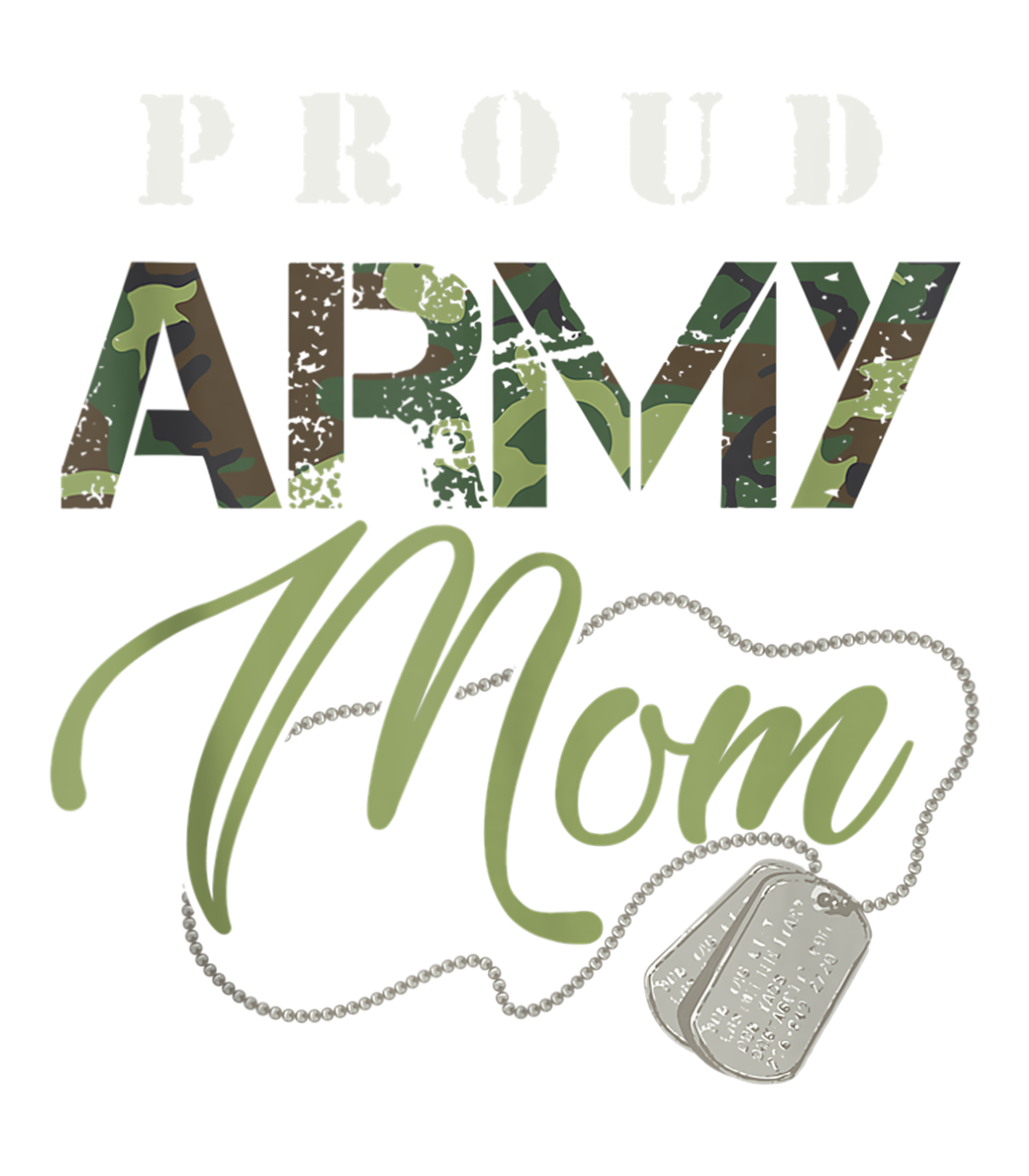 Proud Army Mom DTF Transfer