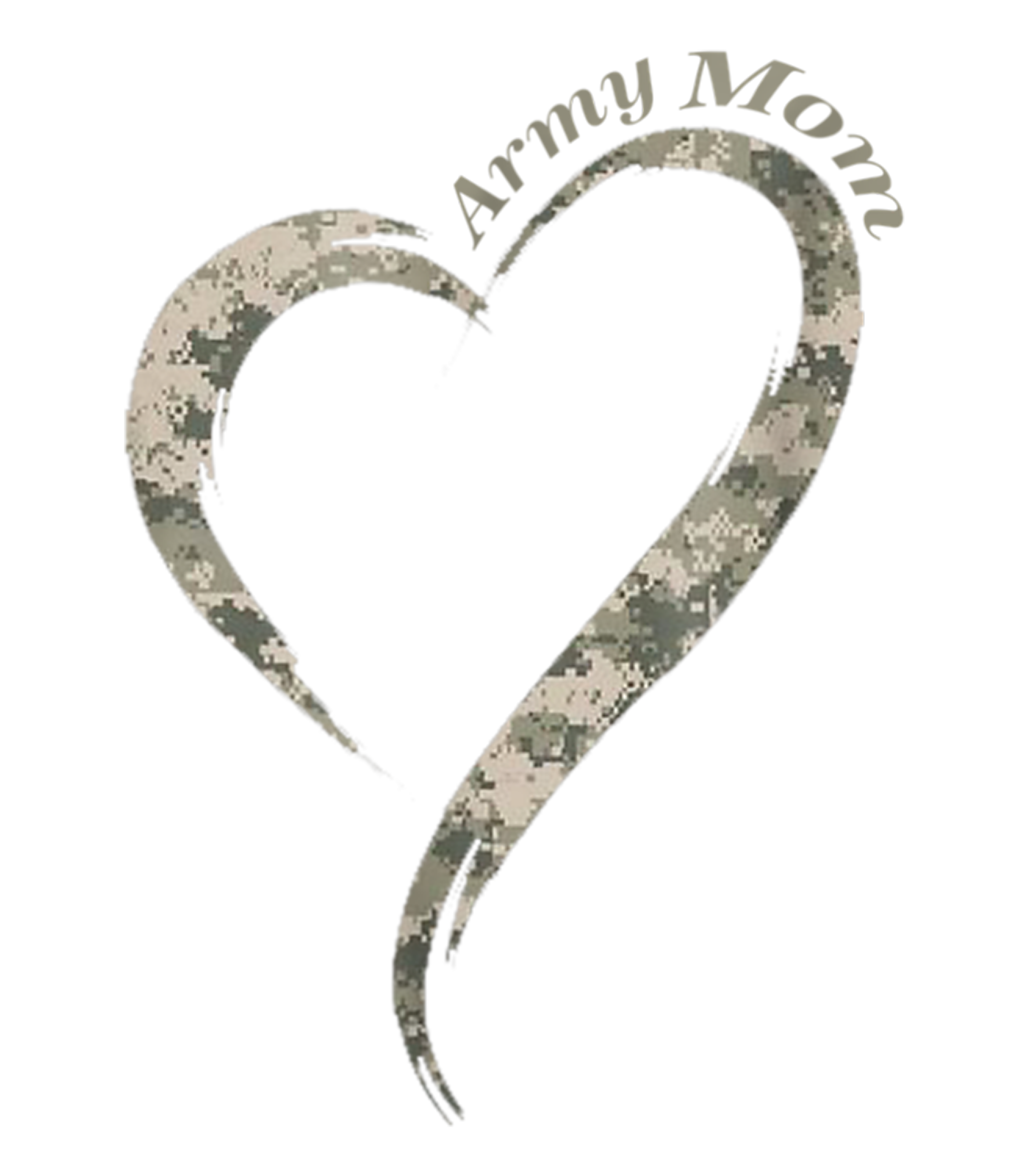 Army Mom Heart DTF Transfer