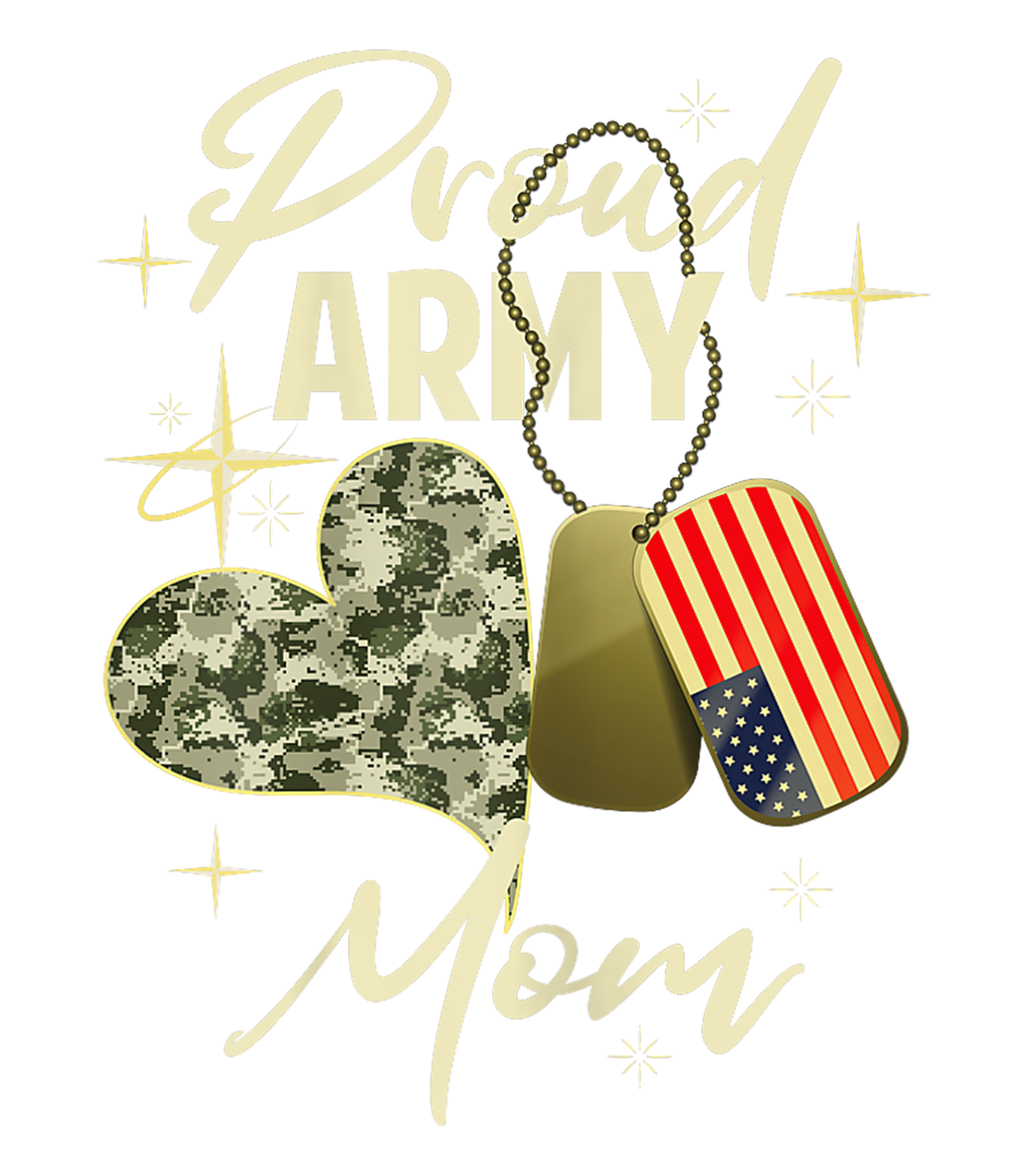 Proud Army Mom DTF Transfer