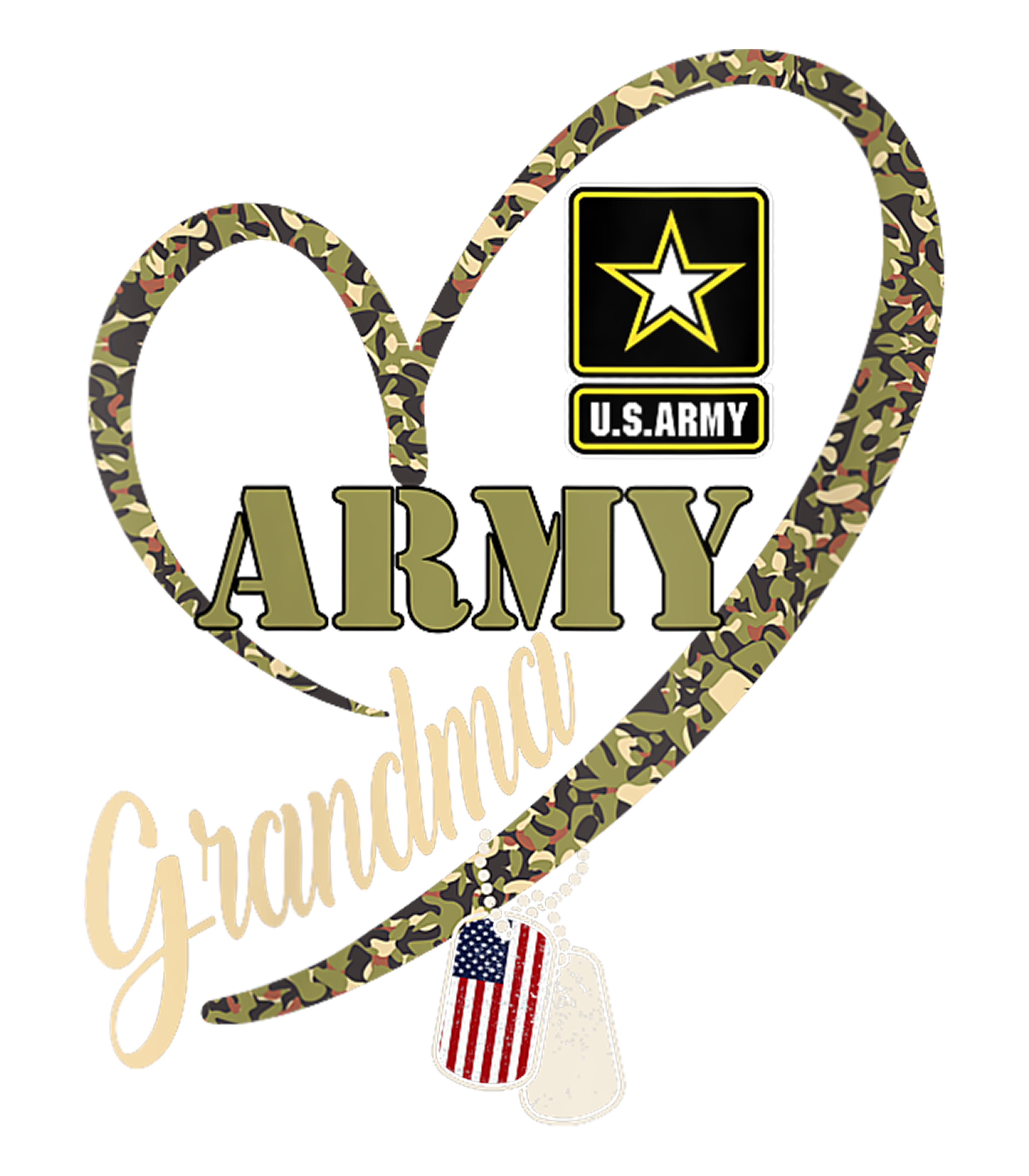 Proud Army Grandma DTF Transfer