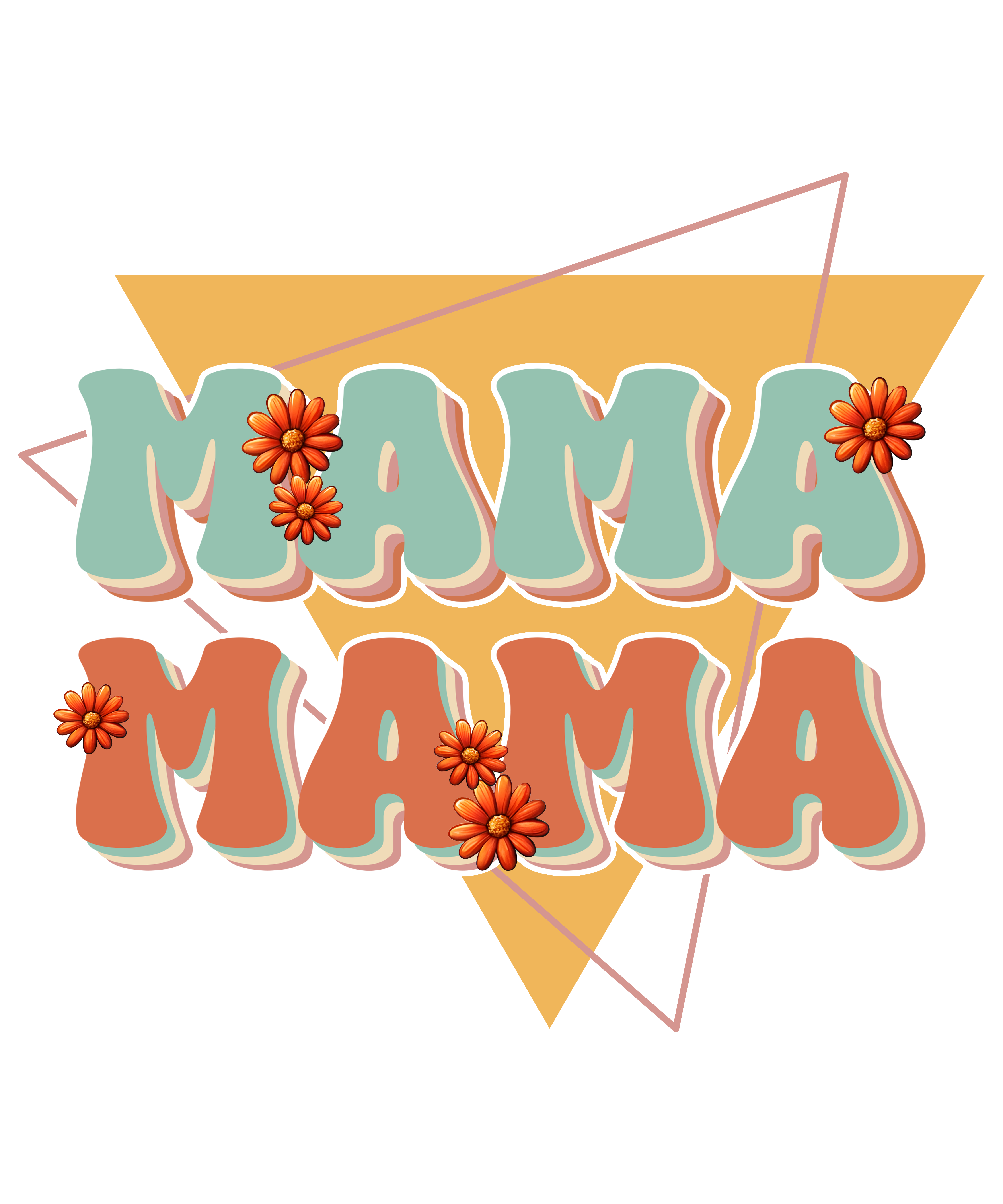 Retro Floral Mama DTF Transfer