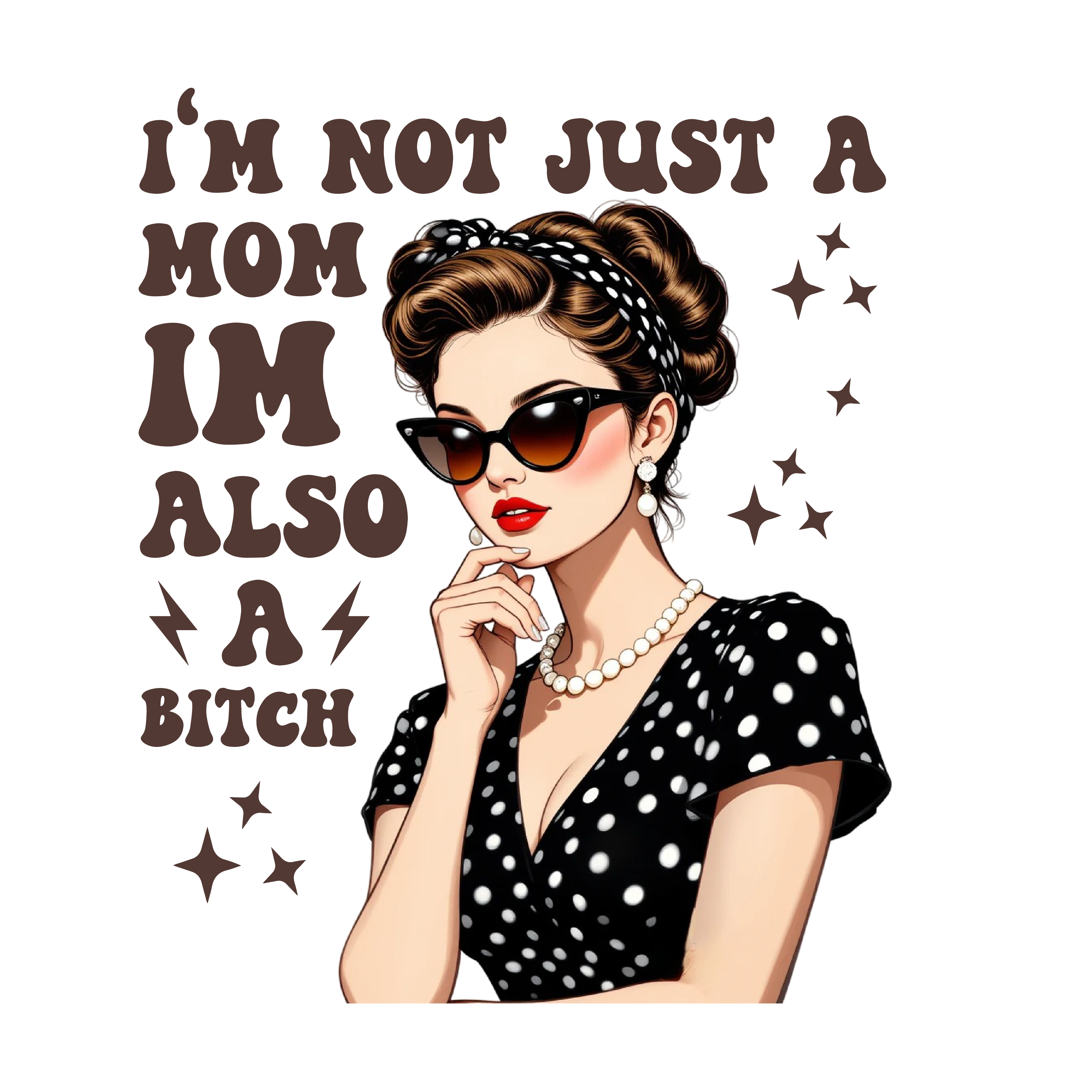 Sassy Retro Mom DTF Transfer