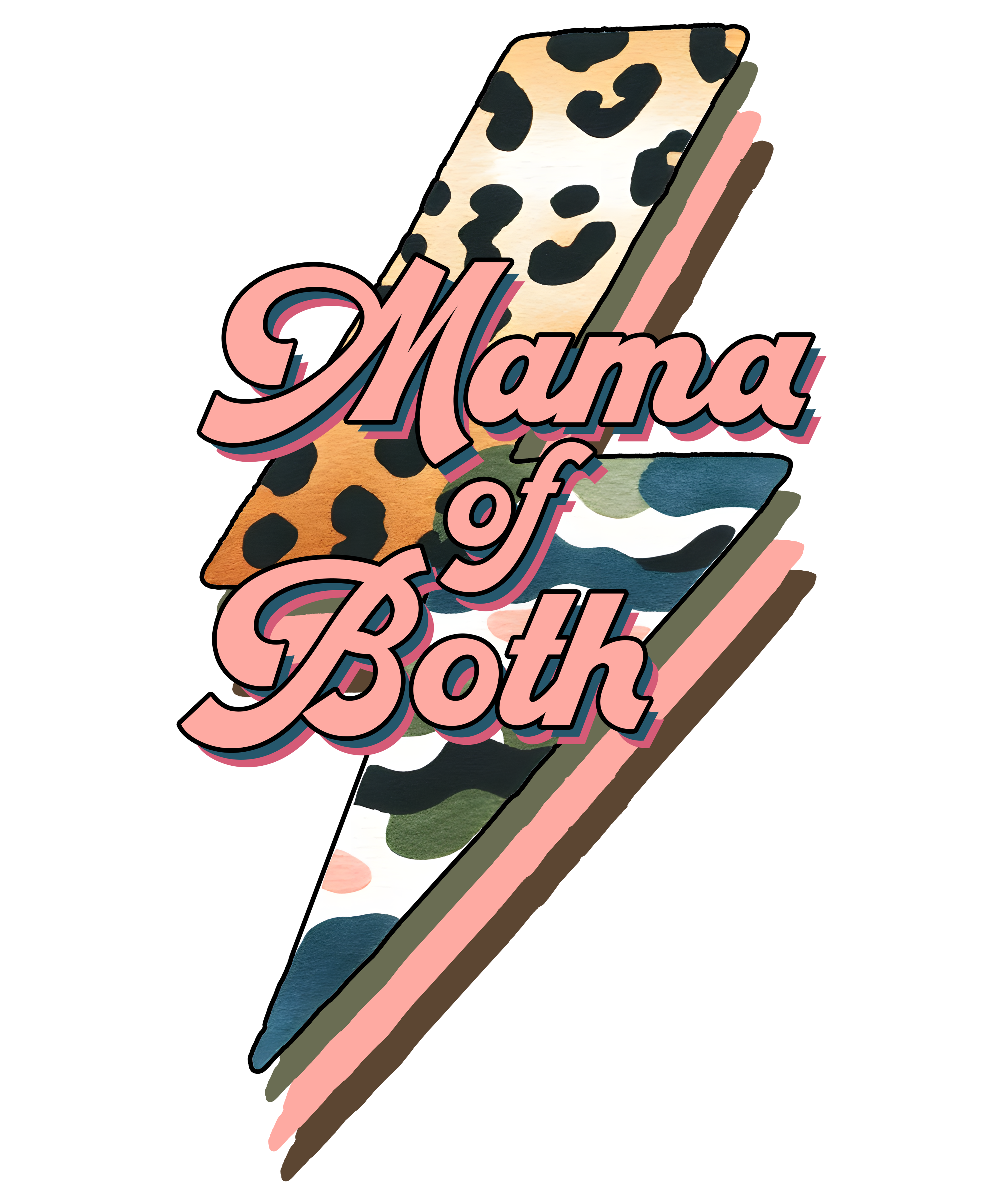 Mama Of Both DTF Transfer