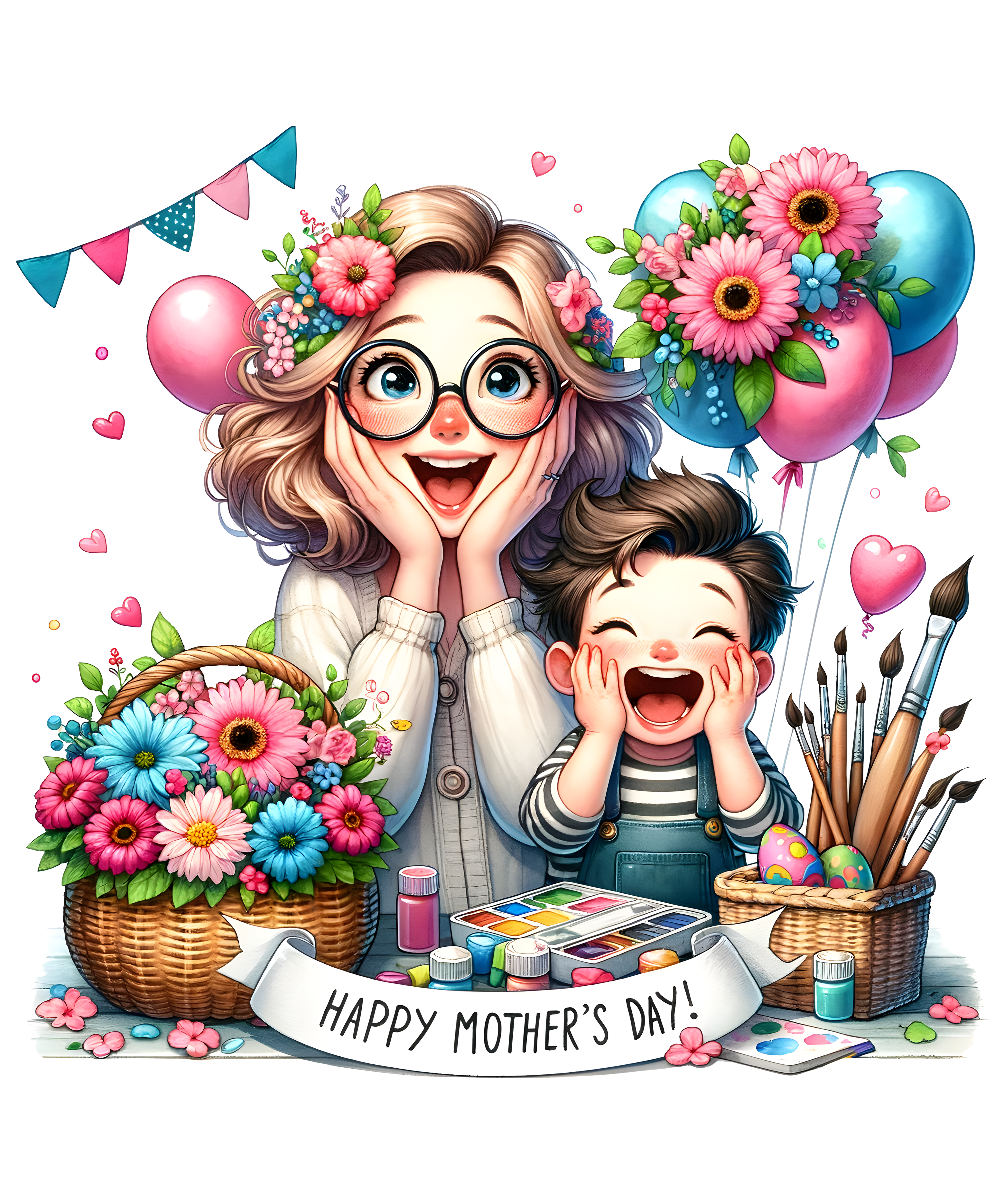 Happy Mothers Day Celebration DTF Transfer
