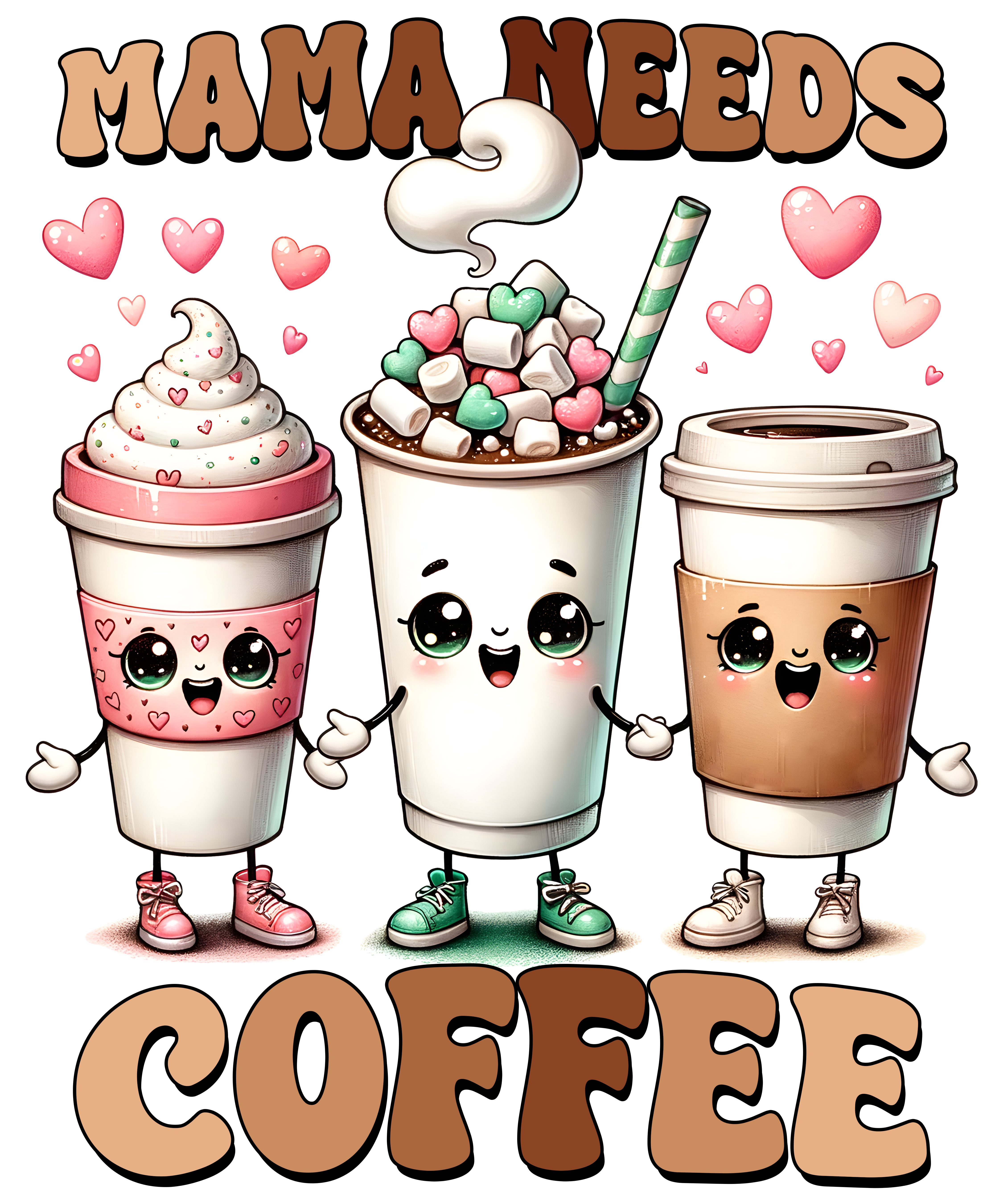 Mama Needs Coffee DTF Transfer