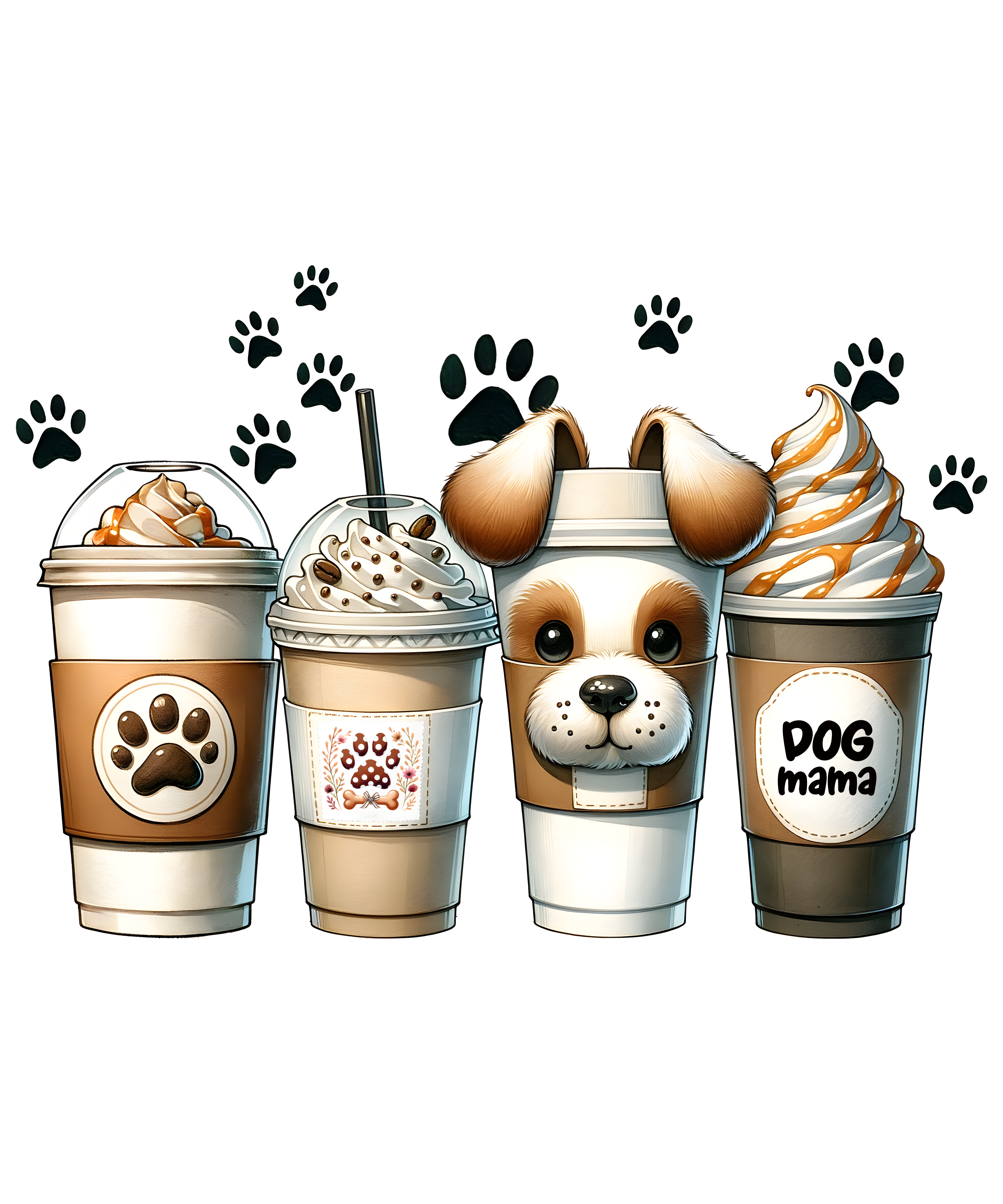 Dog Mama Coffee DTF Transfer