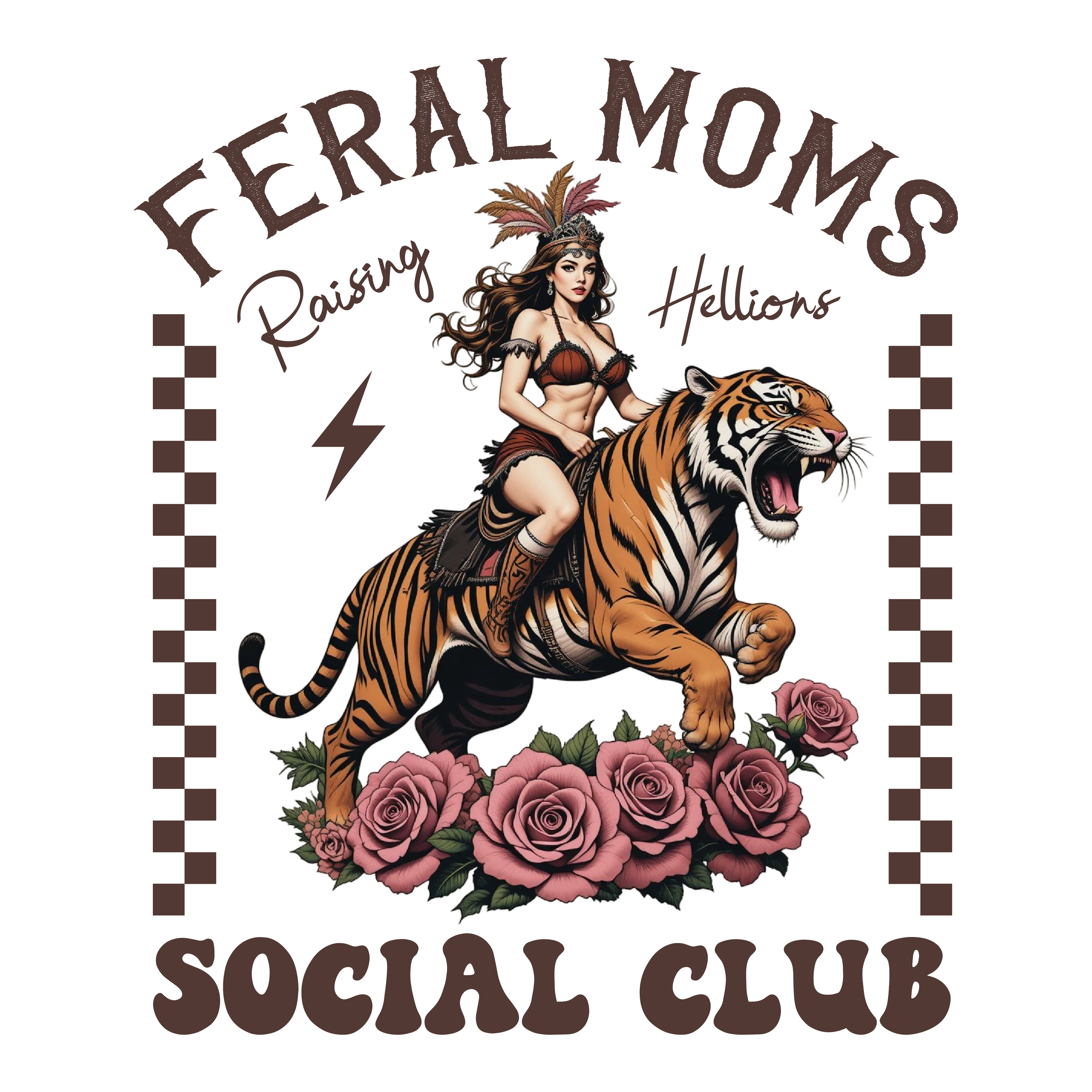 Feral Moms Social Club DTF Transfer