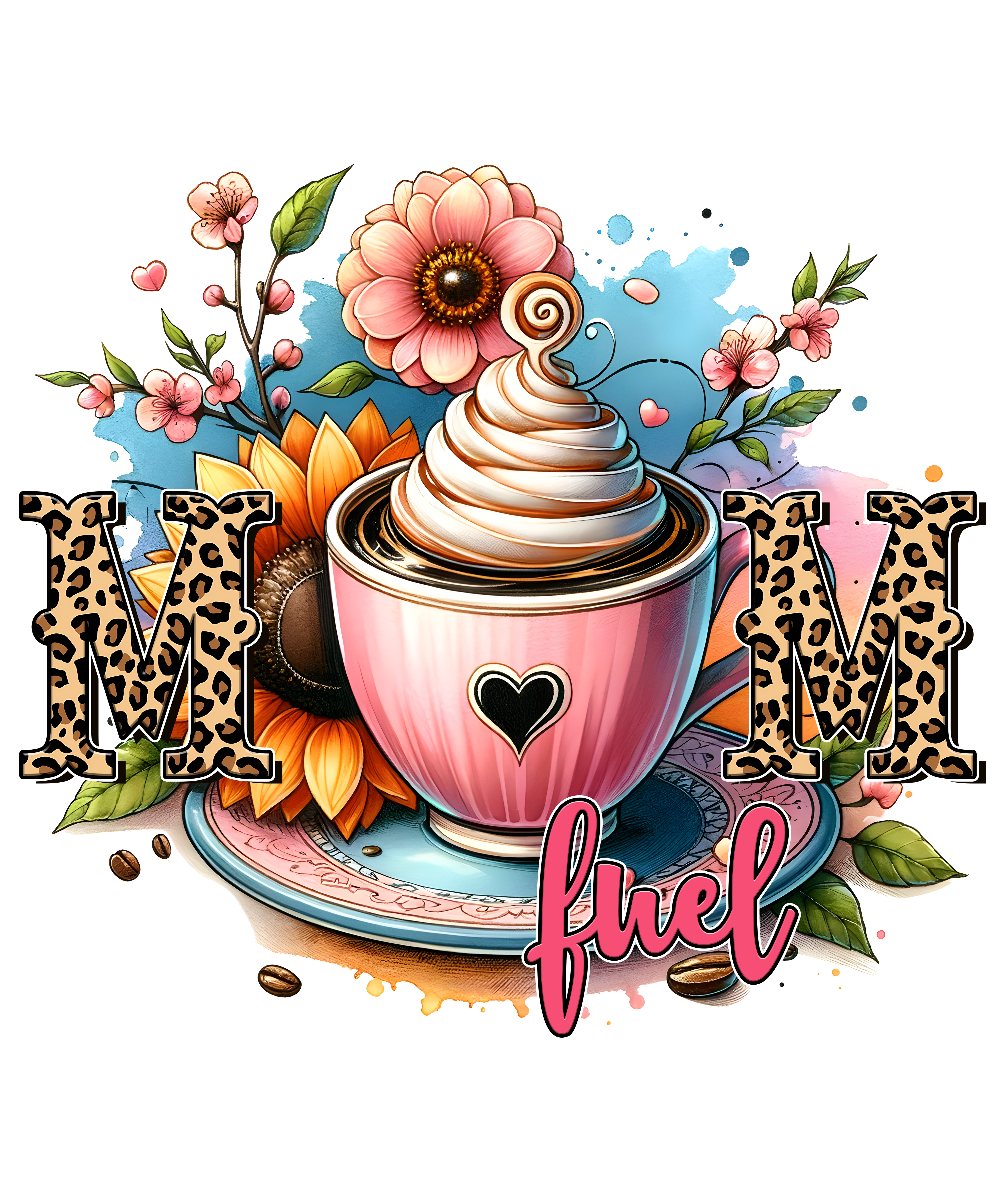 Floral Leopard Mom Fuel DTF Transfer