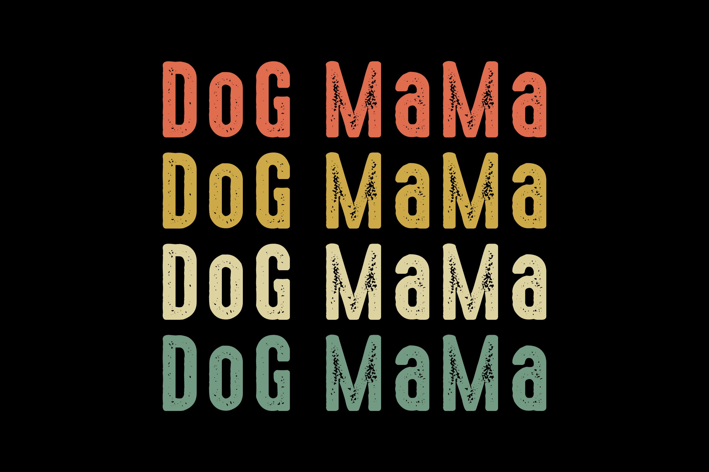 Retro Dog Mama DTF Transfer