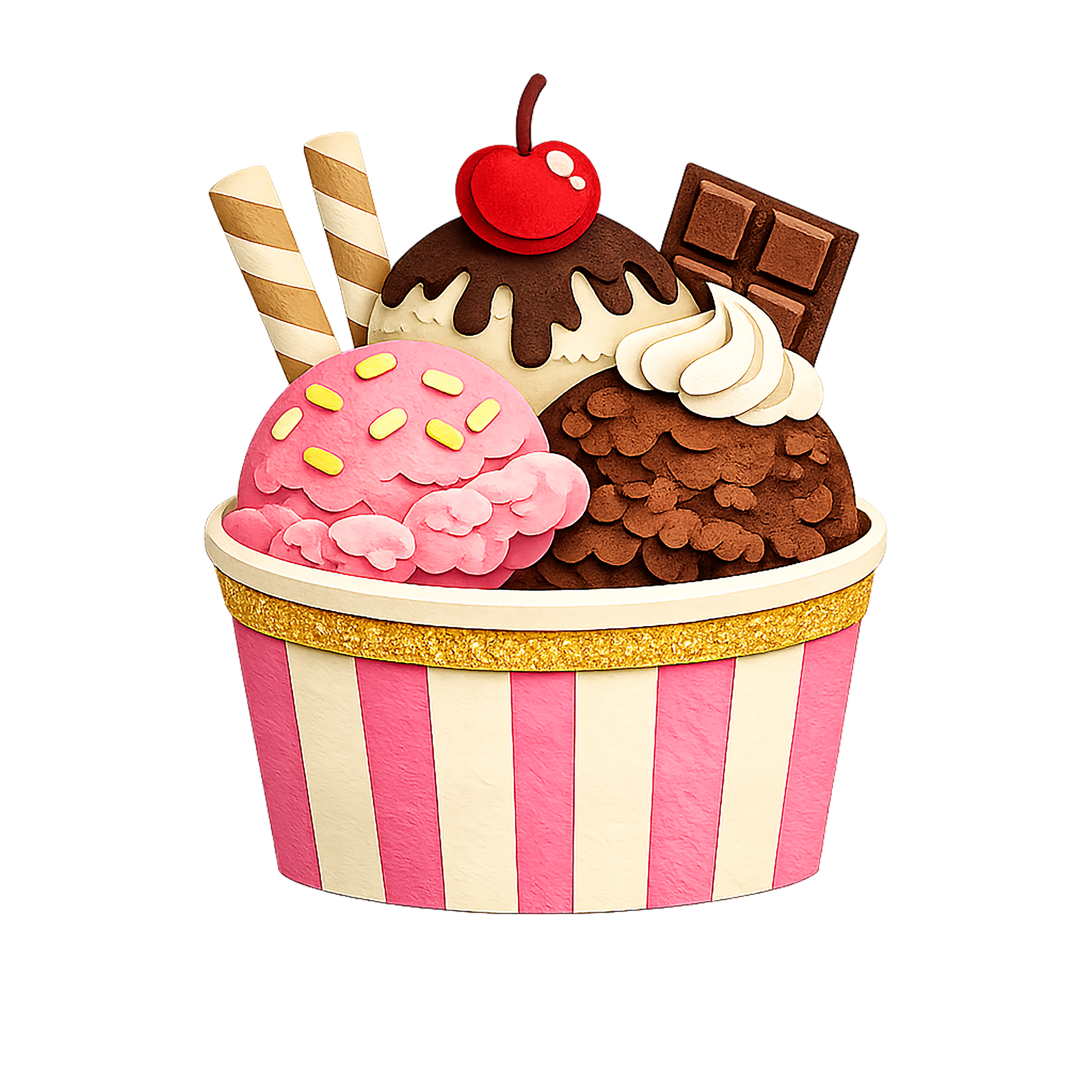 Movie Night Ice Cream DTF Transfer