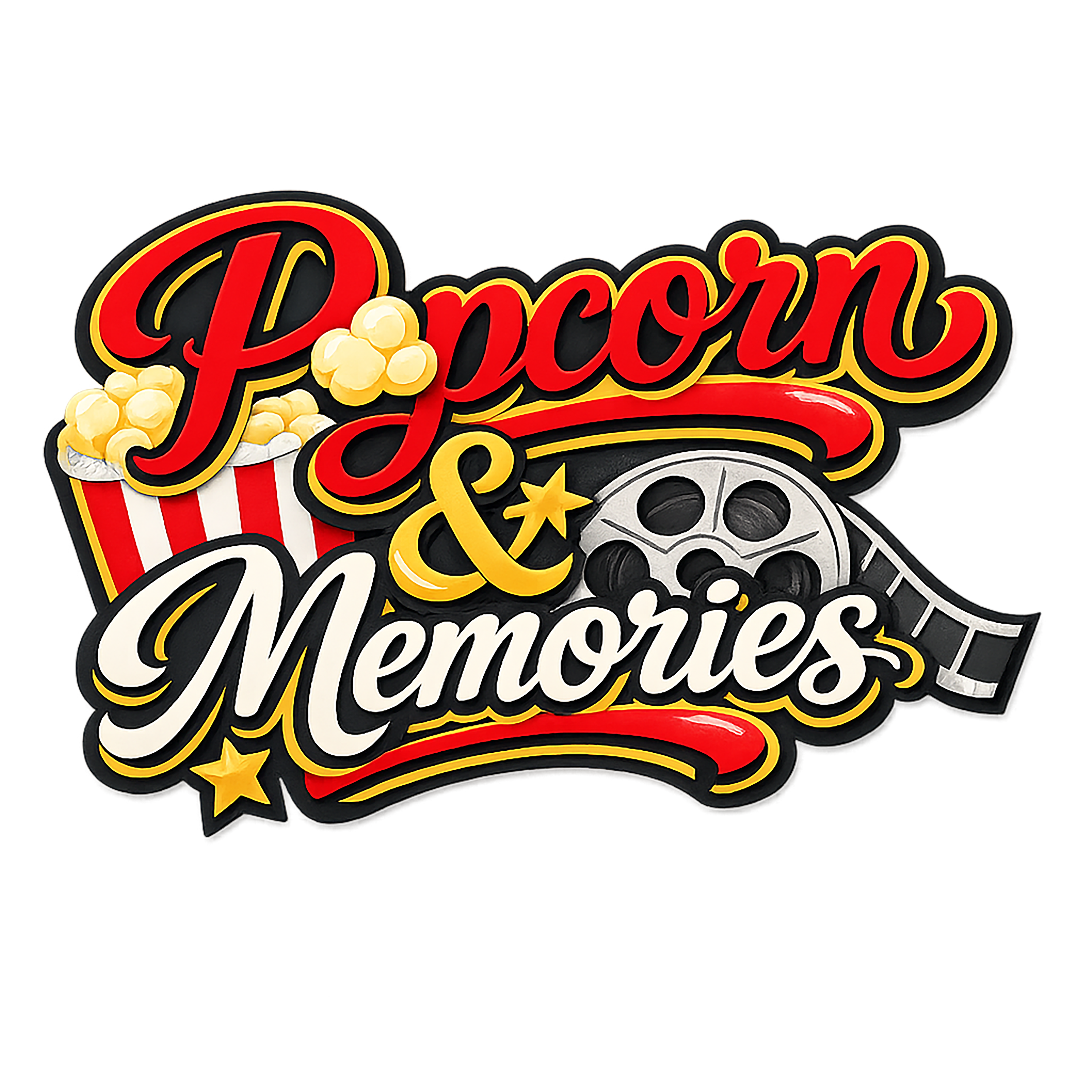 Popcorn And Memories DTF Transfer