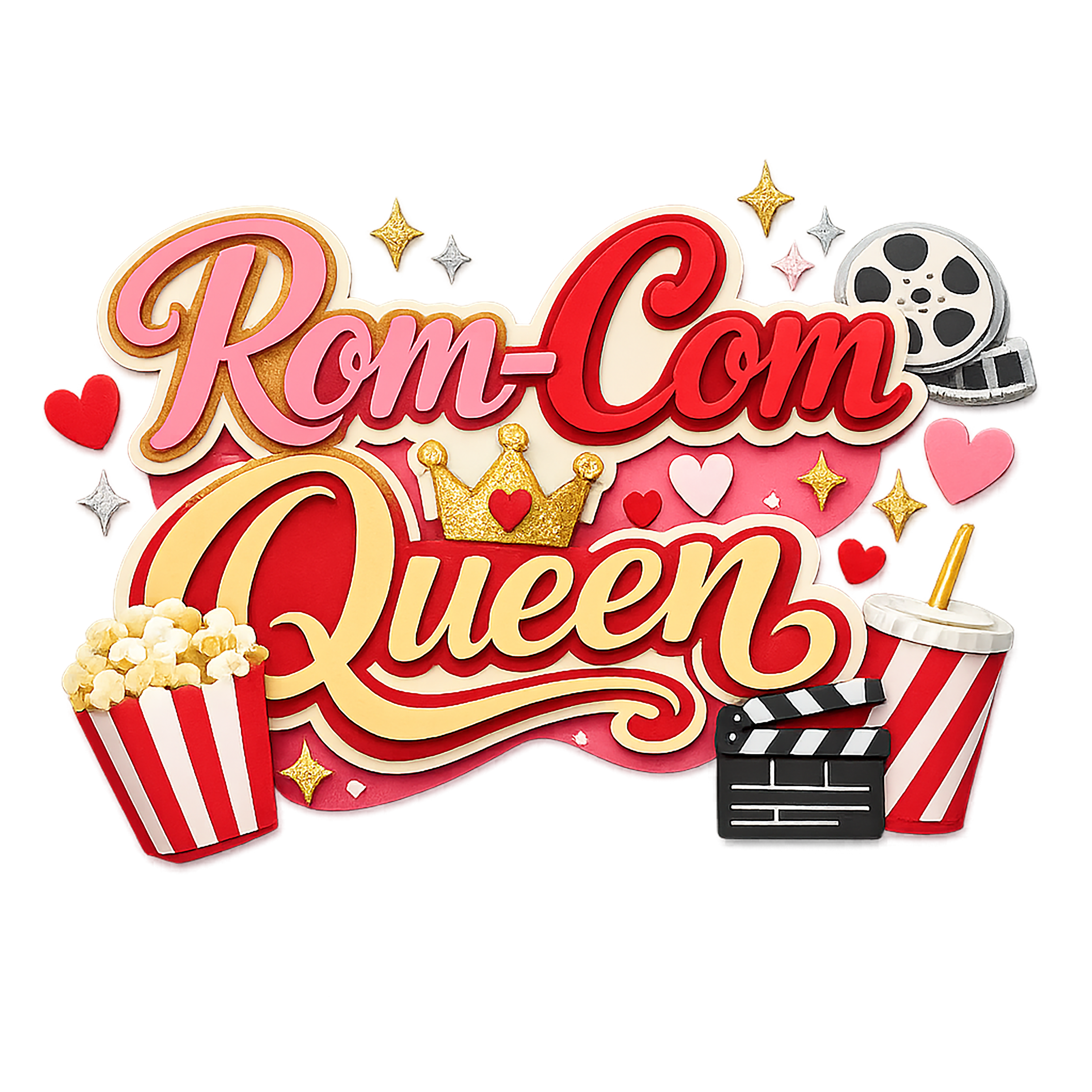 Rom Com Queen DTF Transfer