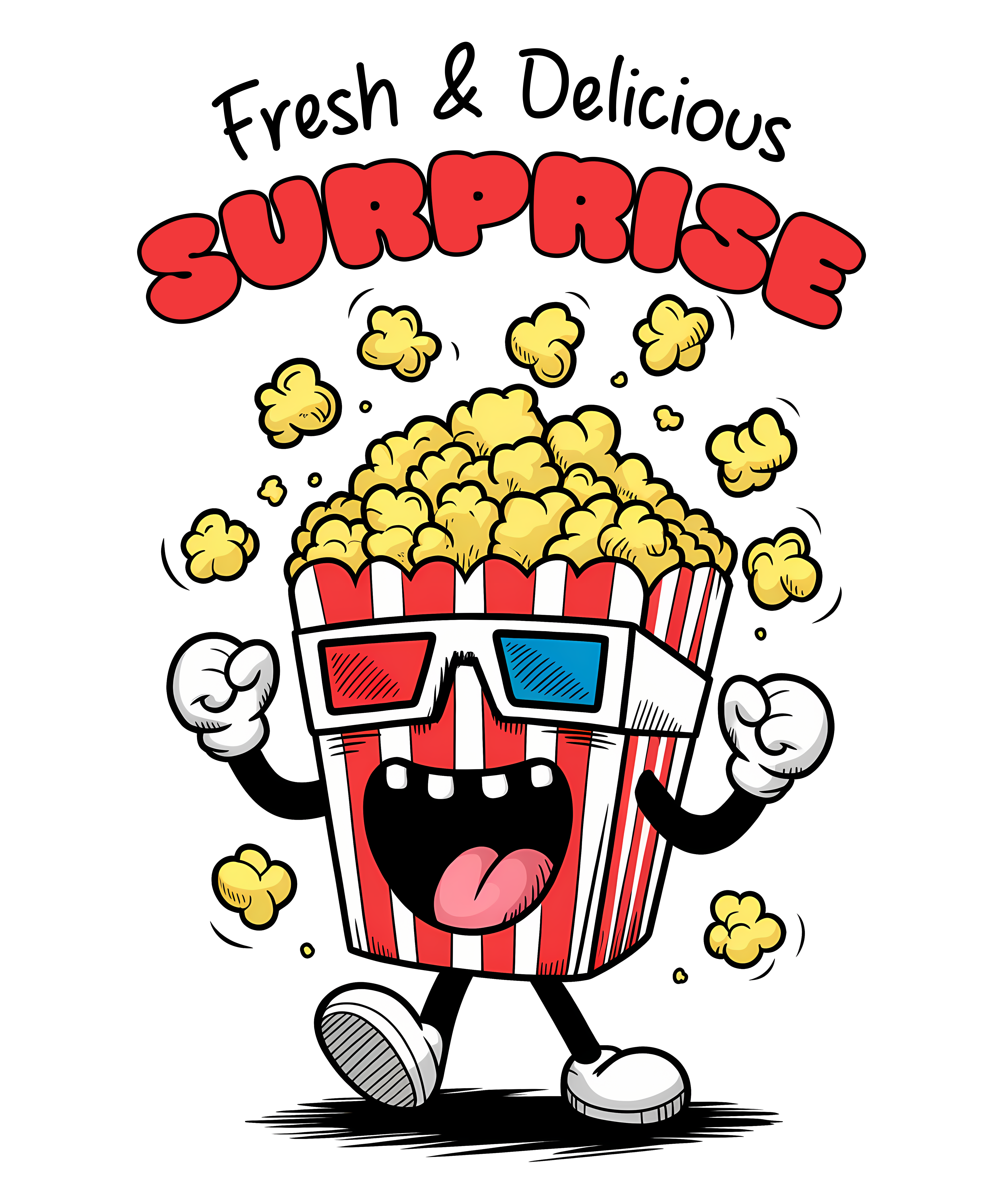 Surprise Movie Popcorn DTF Transfer
