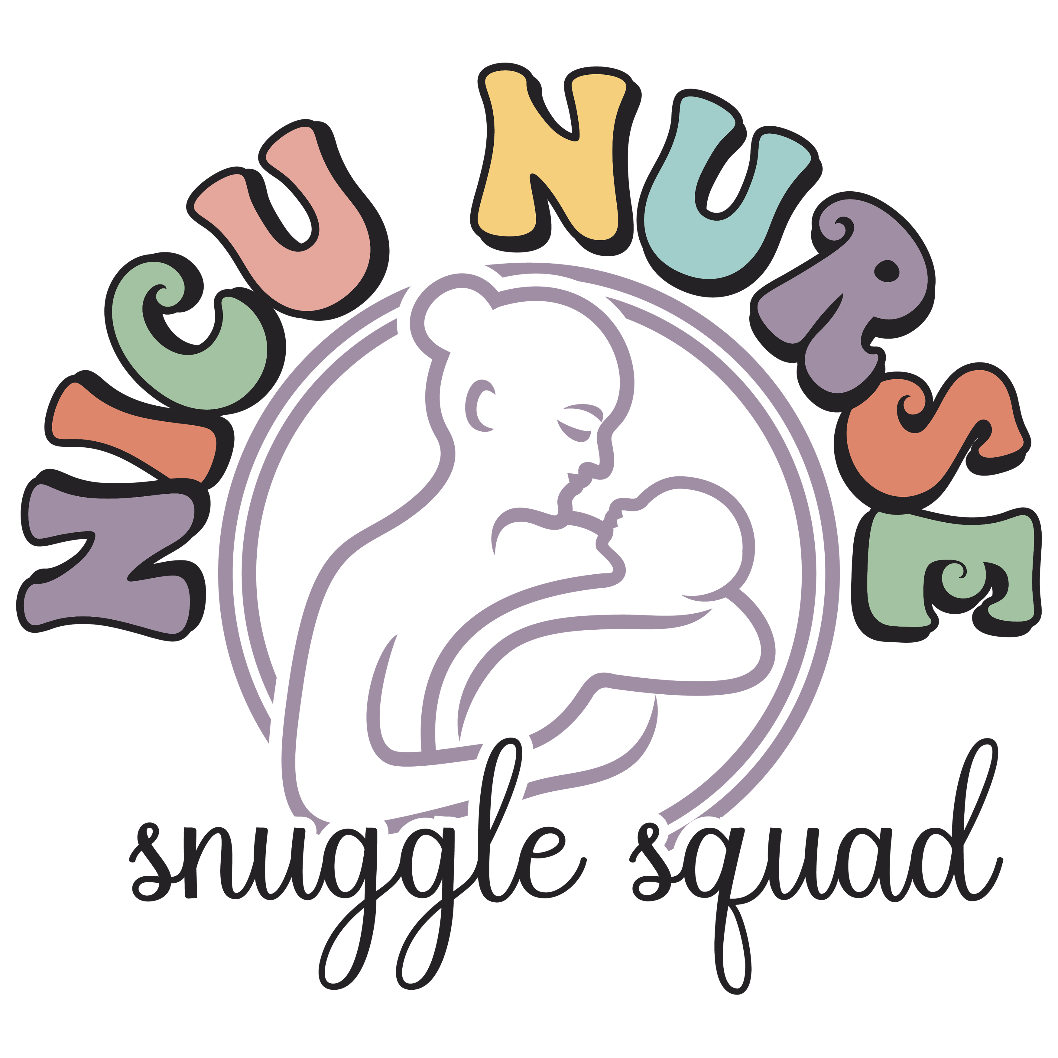 Nicu Nurse Baby Snuggle Squad DTF Transfer
